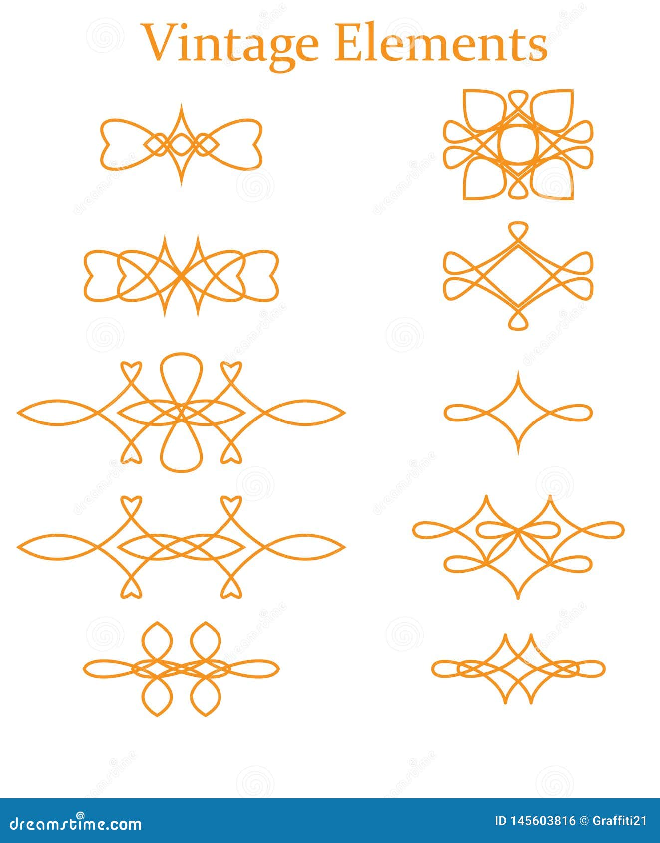 Download Vintage Decorative Text Dividers Collection. Hand Drawn ...