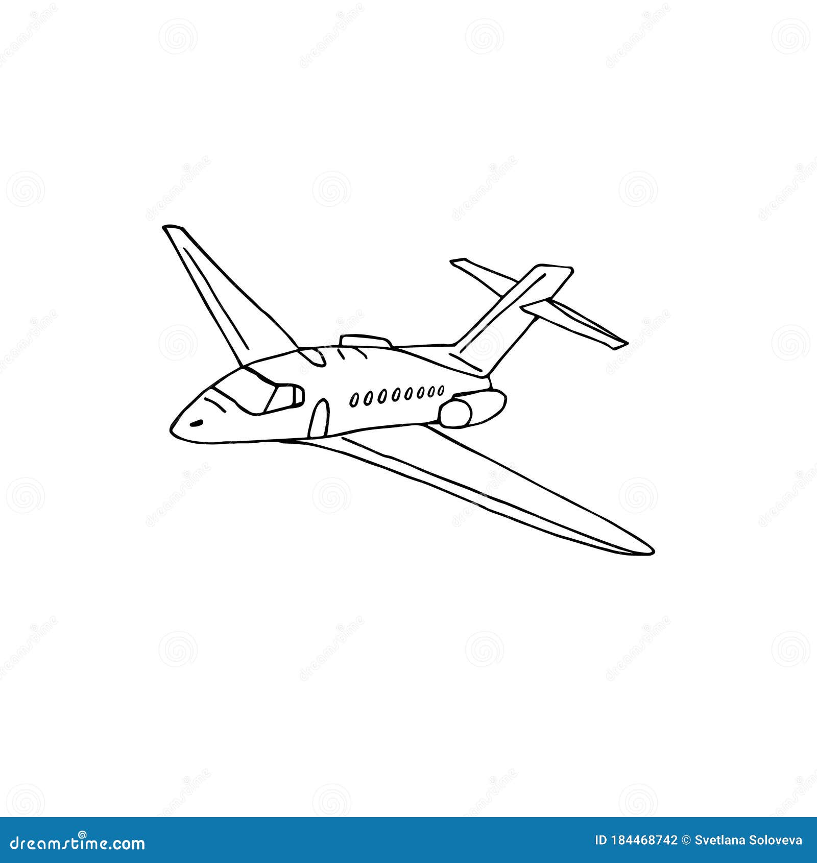 How to Draw Aeroplane Sideview (Airplanes) Step by Step |  DrawingTutorials101.com