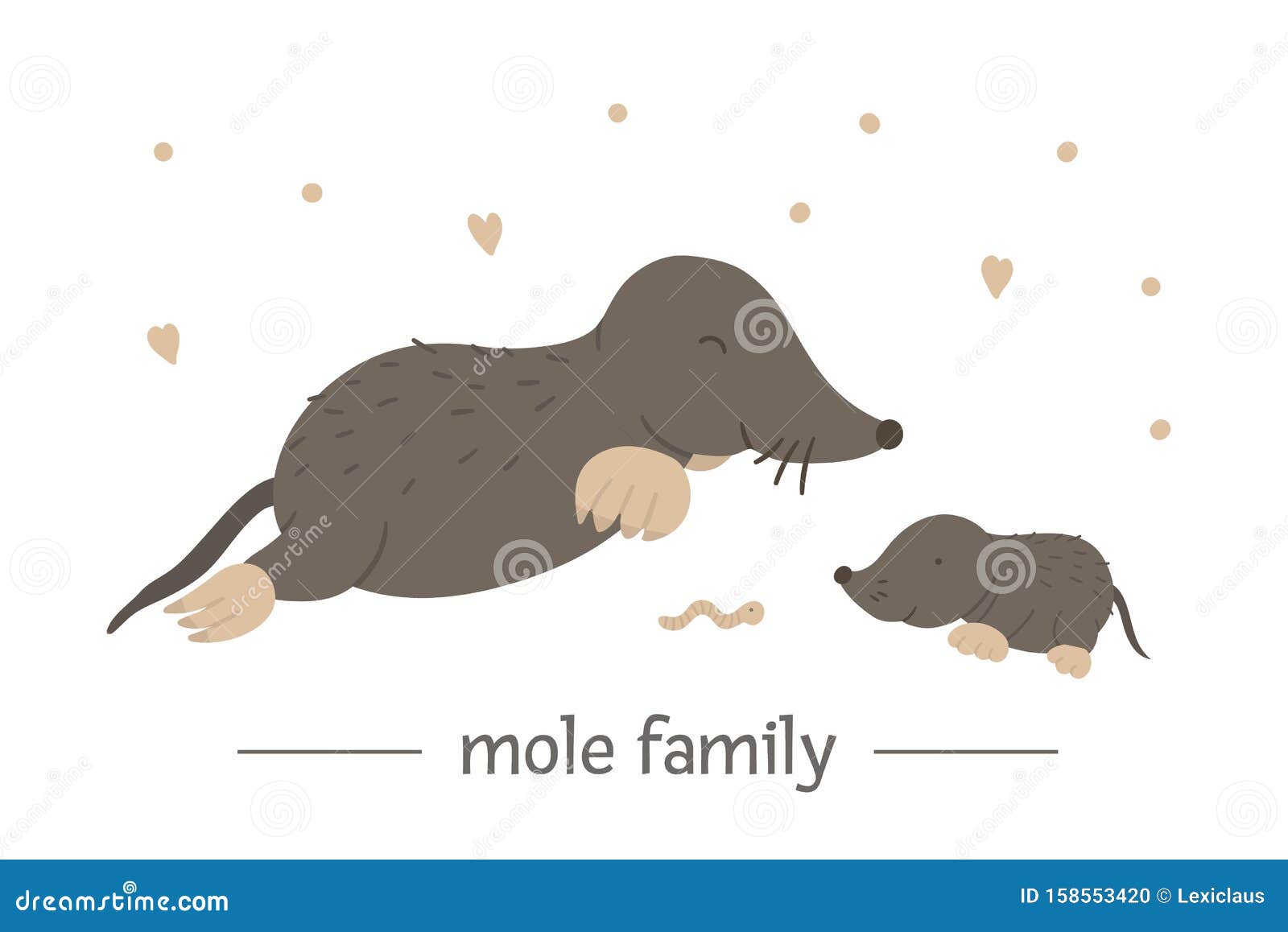 Vector Hand Drawn Flat Baby Mole With Parent Stock Vector Illustration Of Flat Baby Vector Hand Drawn Flat Baby Mole With Parent Stock Vector Illustration Of Flat Baby