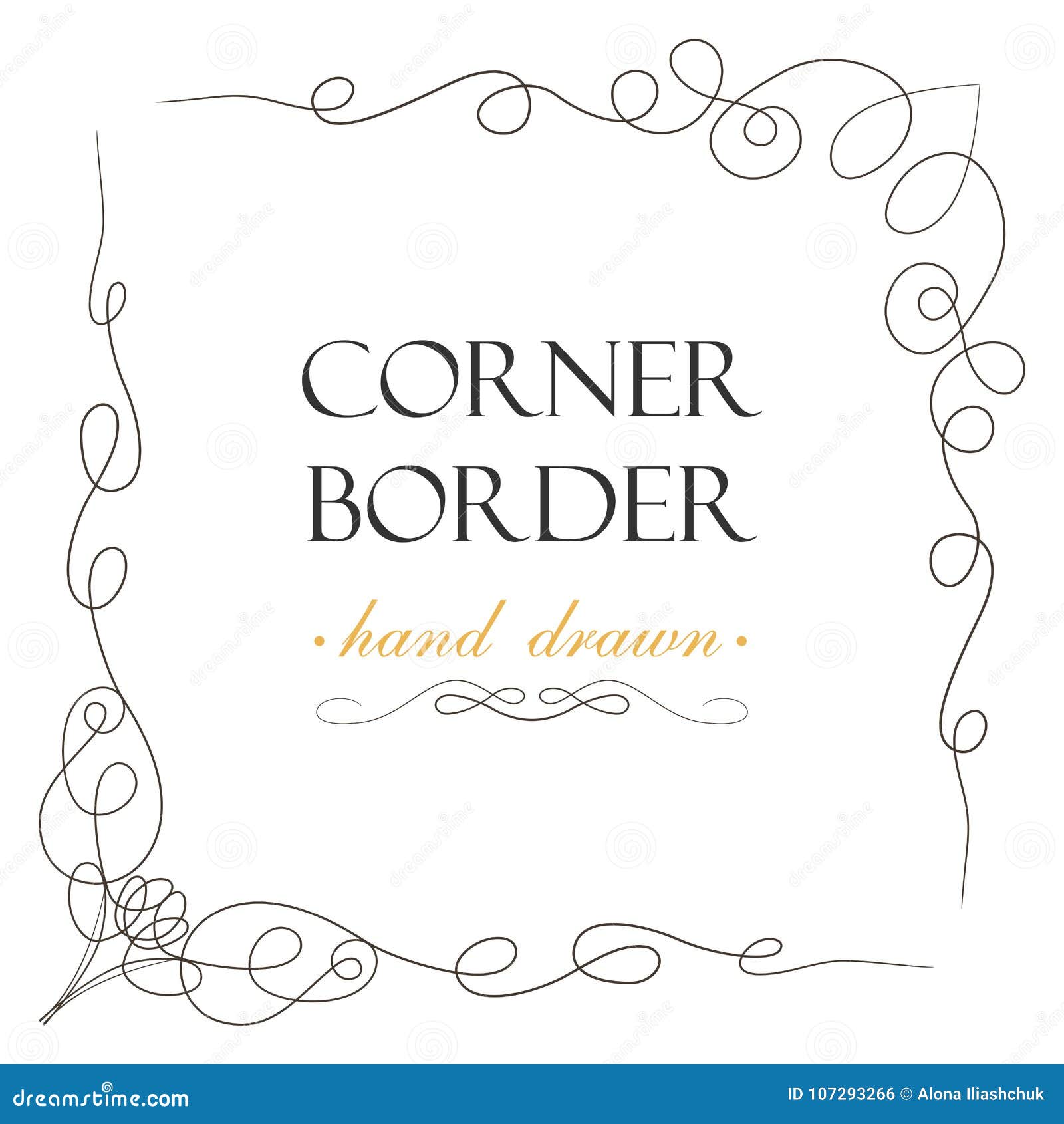 Download Vector Hand Drawn Flourish, Text Divider Graphic Design ...