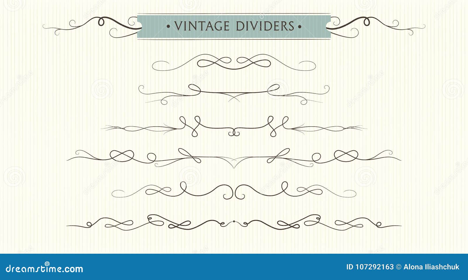  hand drawn flourishes, dividers, graphic lovely   set. cute vintage borders. wedding invitation cards, page d