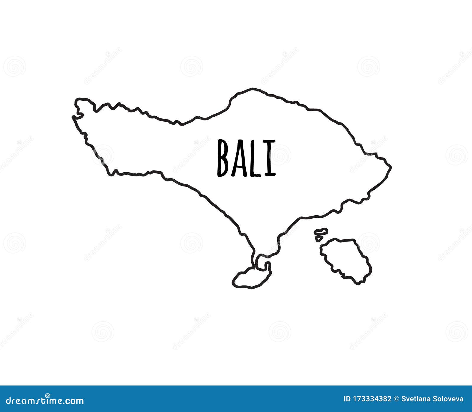 Map Of Bali Outline