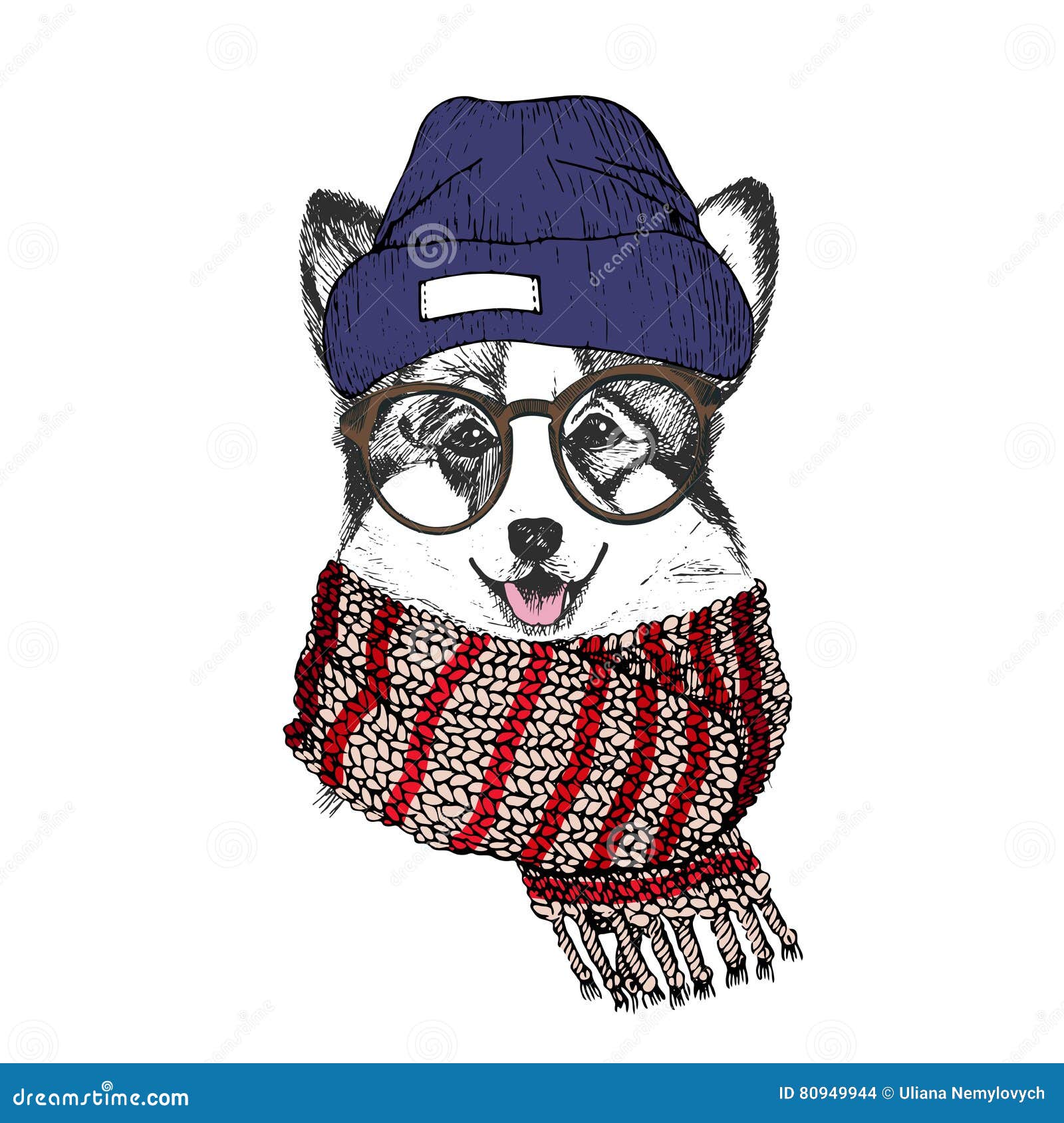 Winter clothes for dogs knitted hat owl