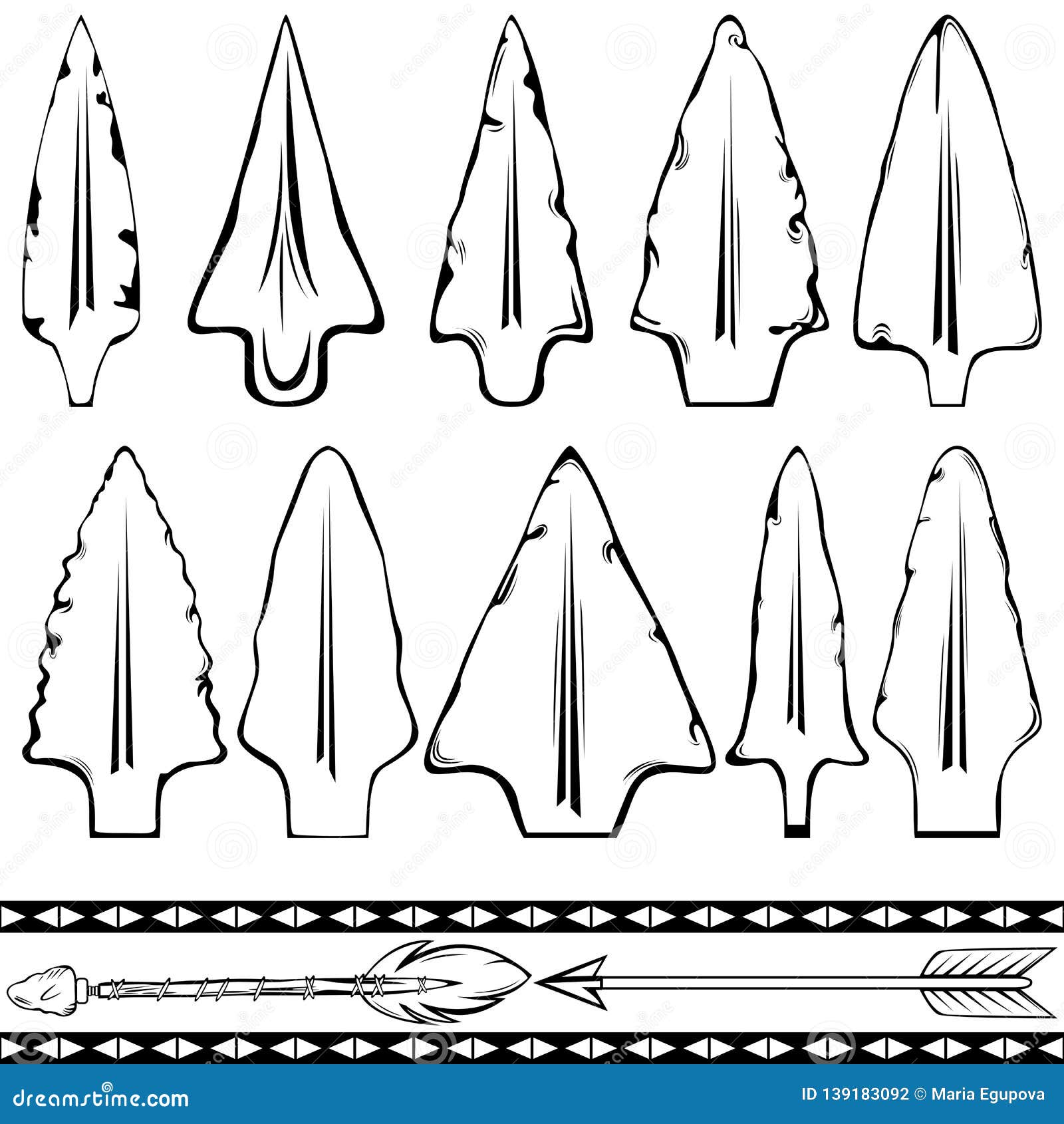 Arrowhead Template Arrowhead Template
