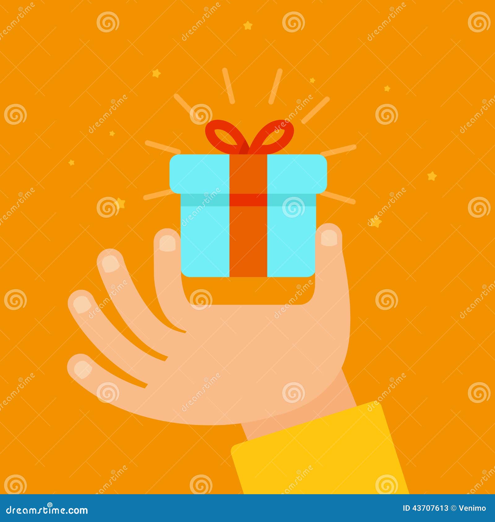 bow vector box Hand In Vector Giving Vector Present Style Flat Stock bow vector box Hand In Vector Giving Vector Present Style Flat Stock