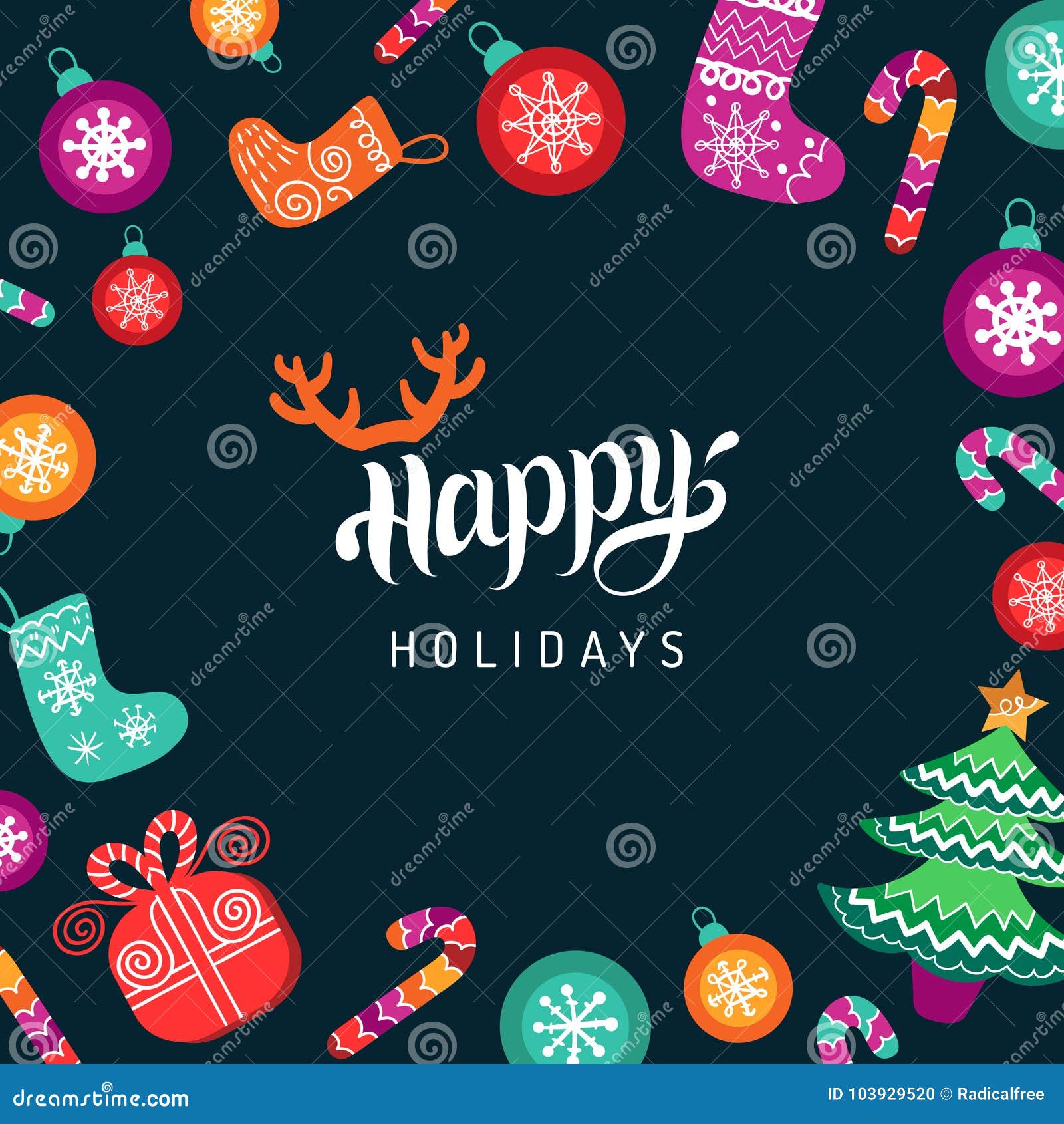 Happy Holidays Card Template