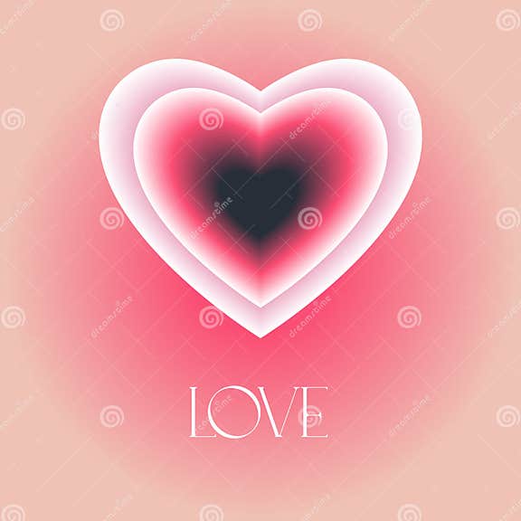 Vector Happy Valentine s Day Greeting Card In Gradient Colors With vector-happy-valentine-s-day-greeting-card-in-gradient-colors-with