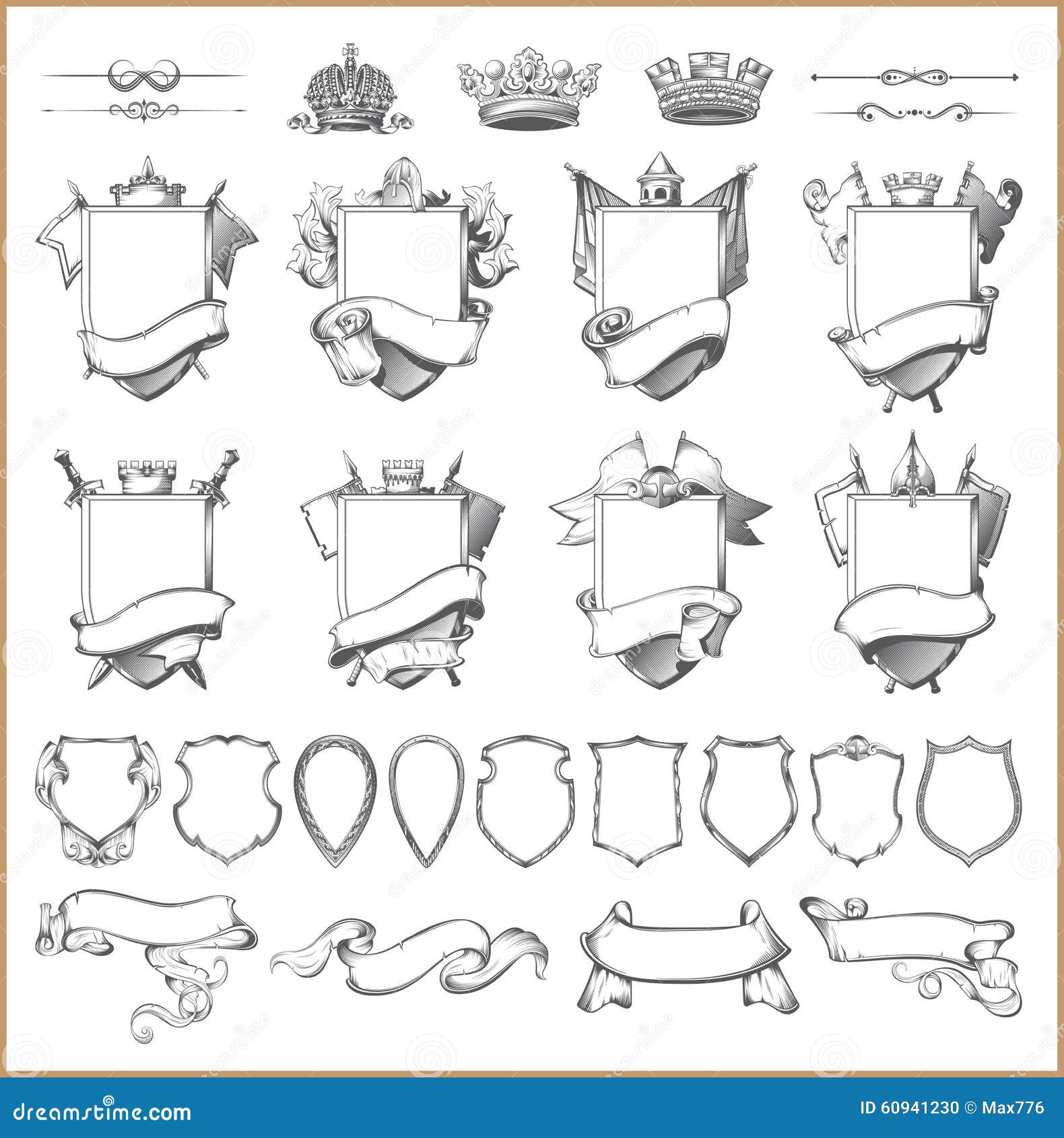  heraldic  collection and coat of arms template