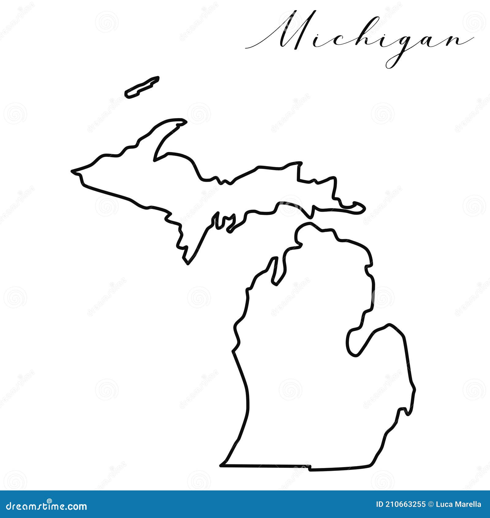 michigan line map