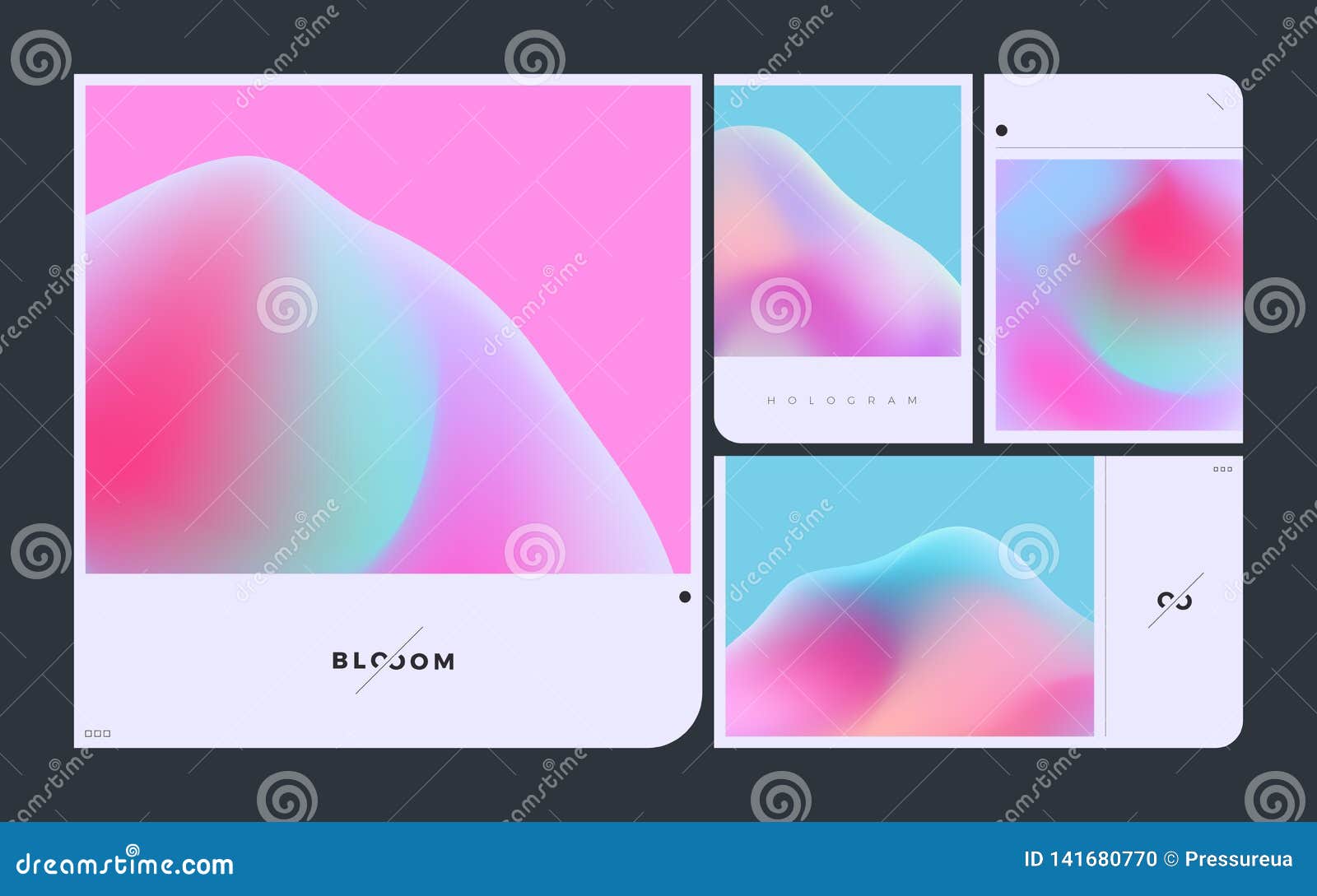 Download Vector Hologram Gradient Pack Stock Vector Illustration Of Business Branding 141680770