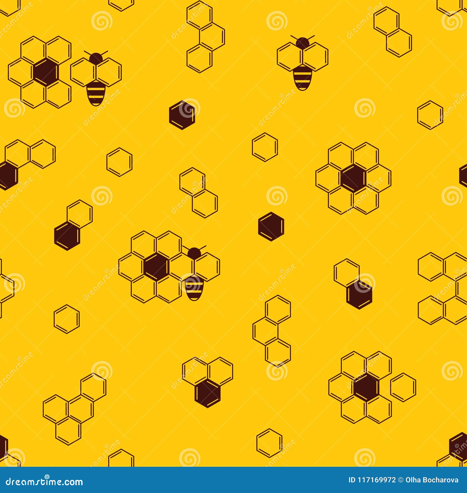 make a seamless honeycomb logoist