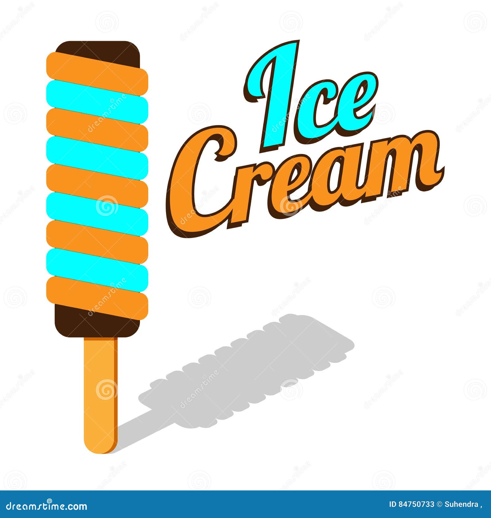Vector ice cream roll stock vector. Illustration of group 84750733