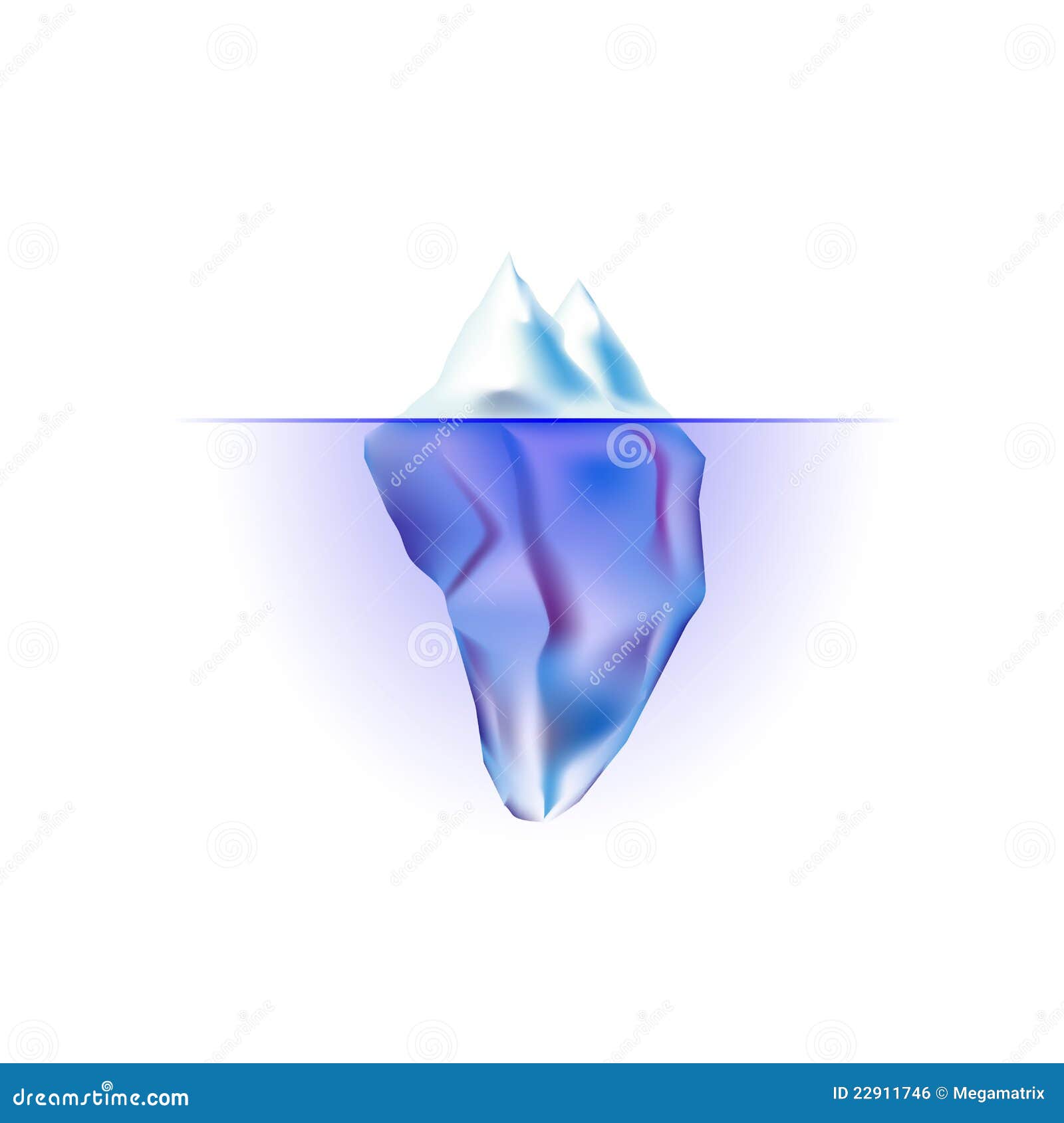 Vector iceberg. stock illustration. Illustration of cold - 22911746