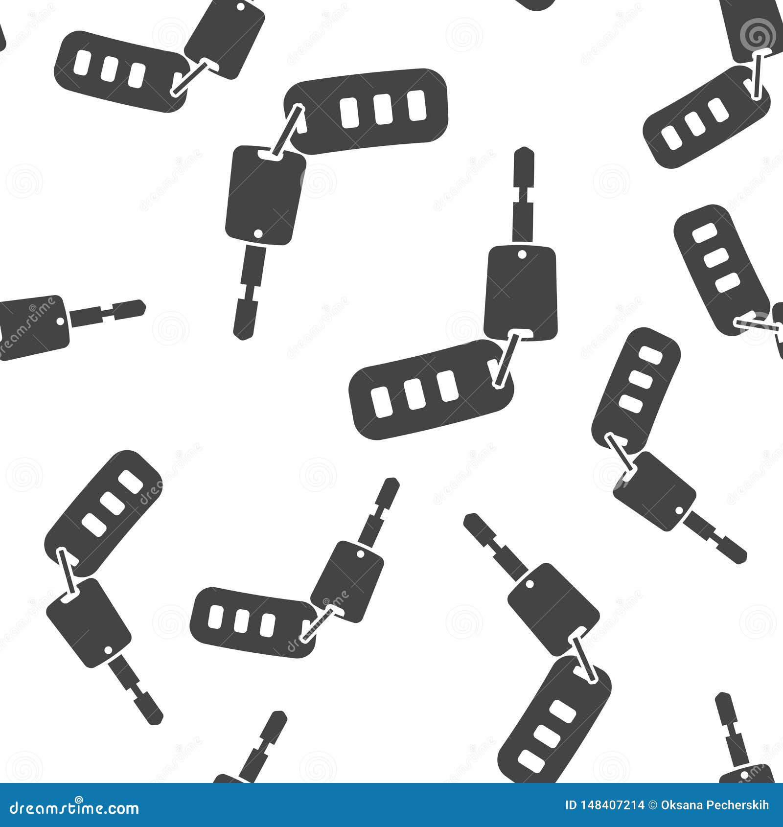 Download Vector Icon Car Key With A Keychain Pattern On A White ...