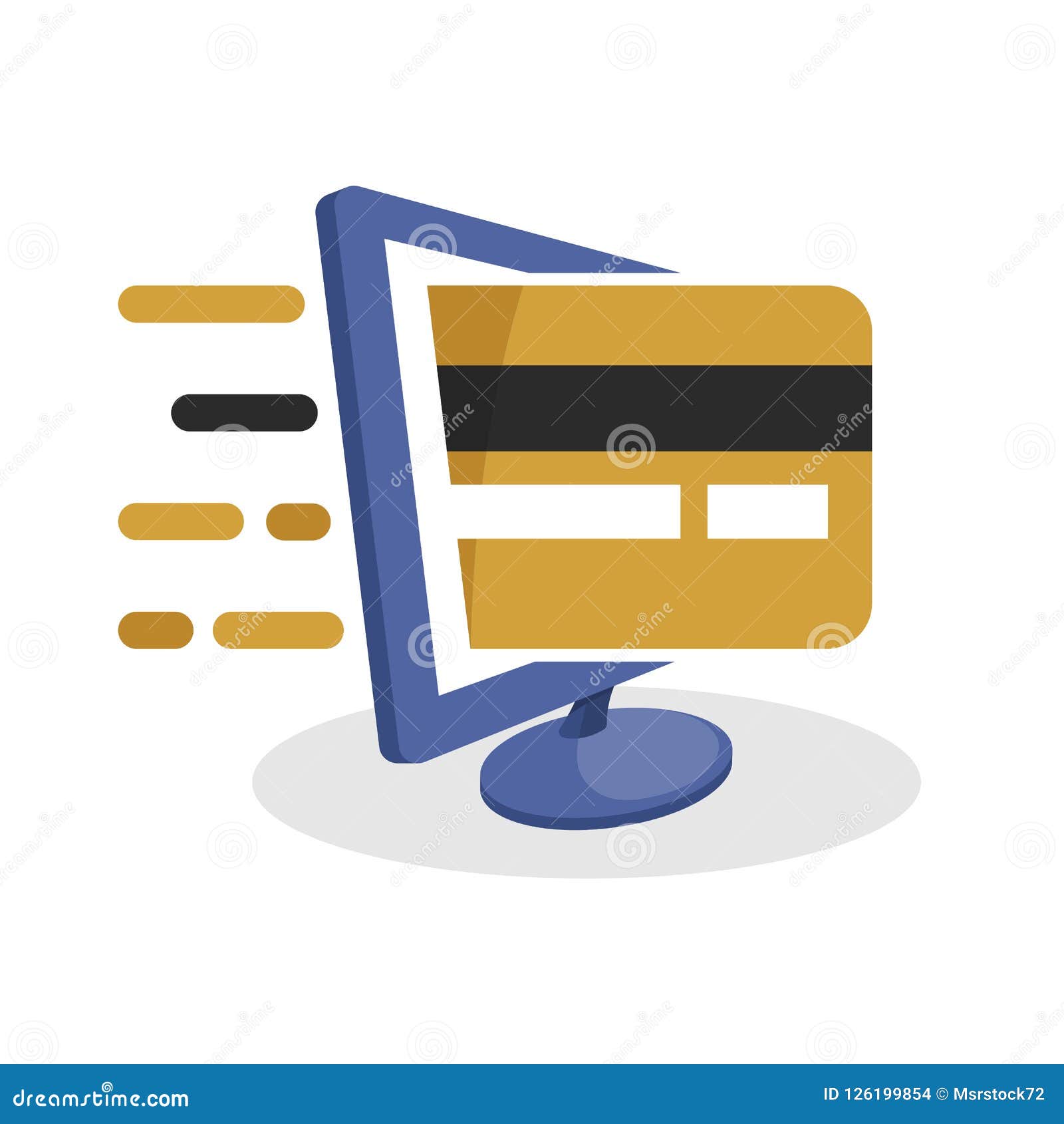  icon  with digital media  about online payment transactions with credit or debit card