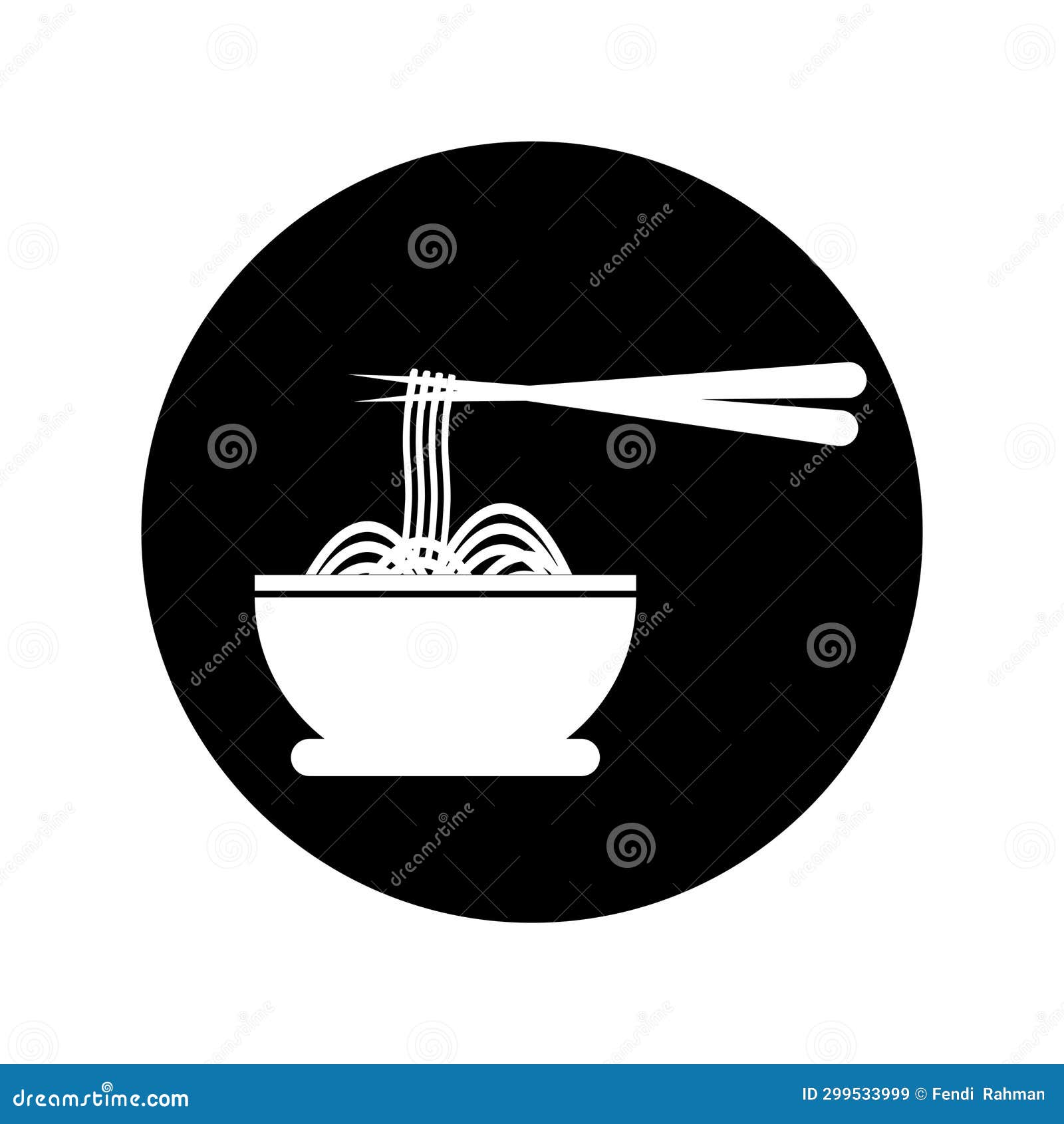 Vector Icon Noodle, Symbol Illustration Stock Illustration