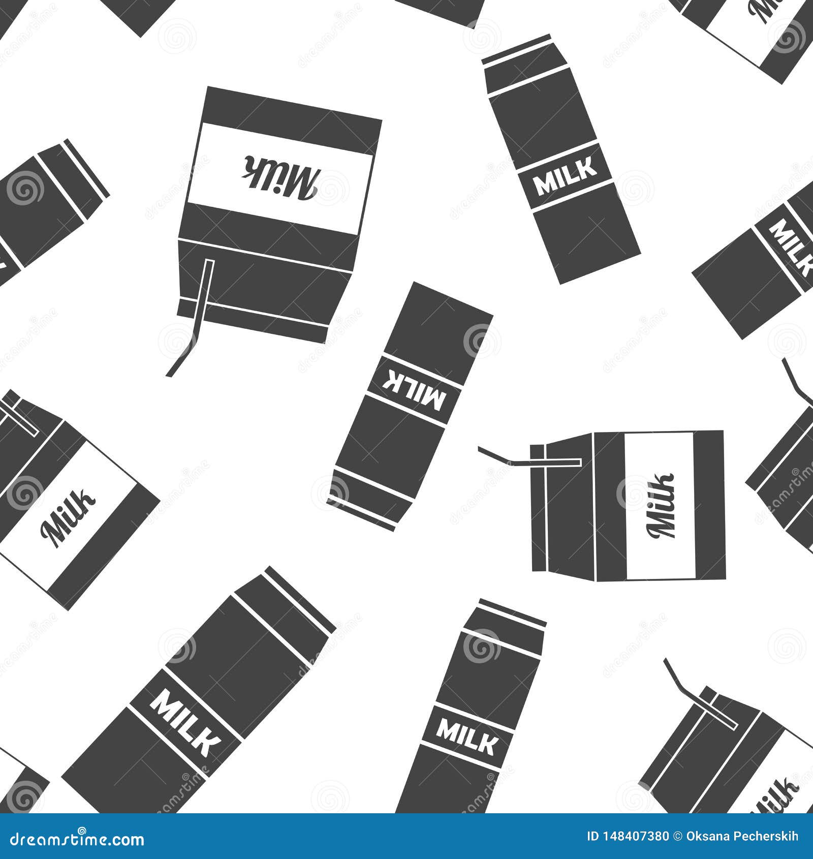 Download Vector Icon Of A Package Of Milk. Set Of Two Packages Of ...