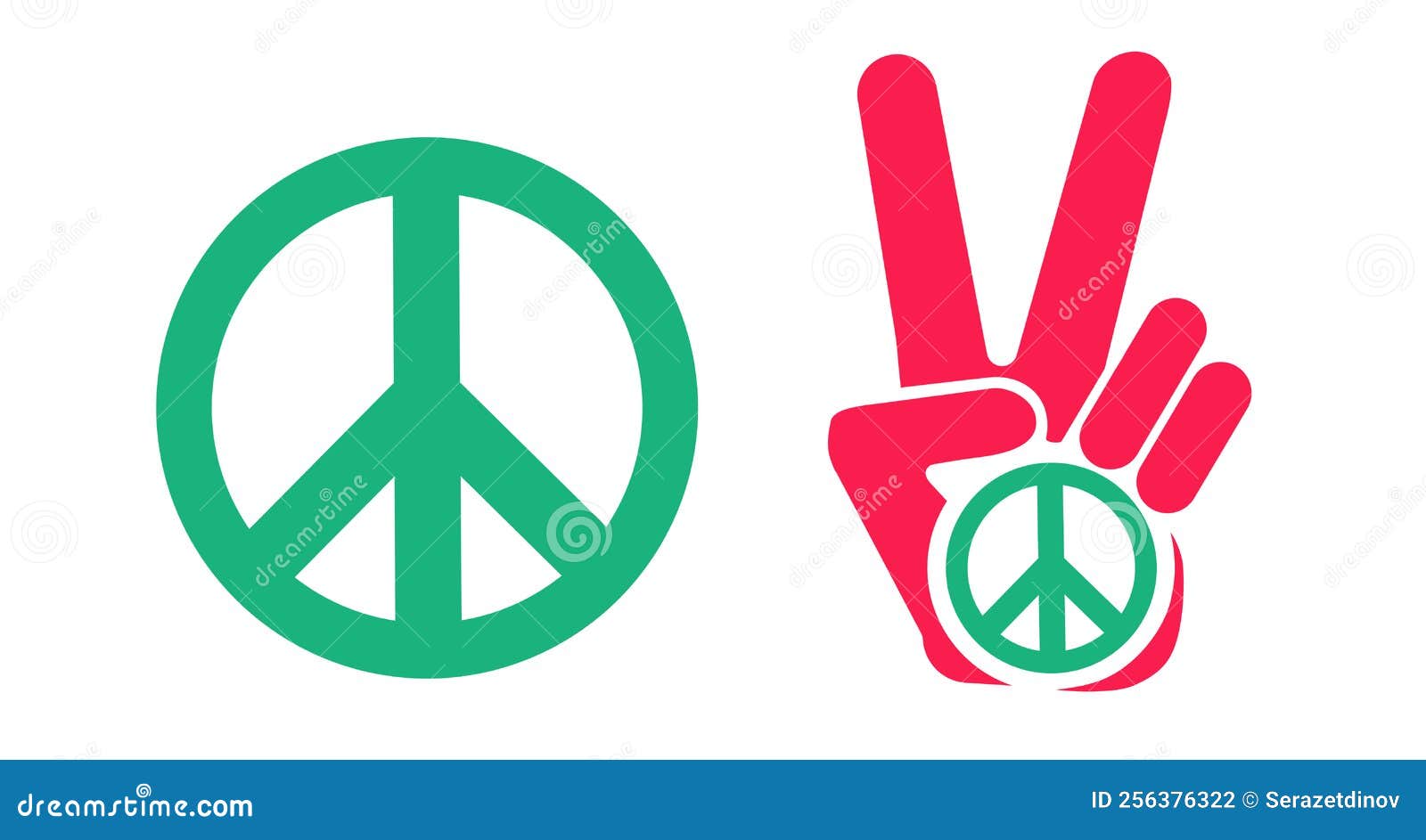 Peace Symbols Seamless Background Vector Illustration | CartoonDealer