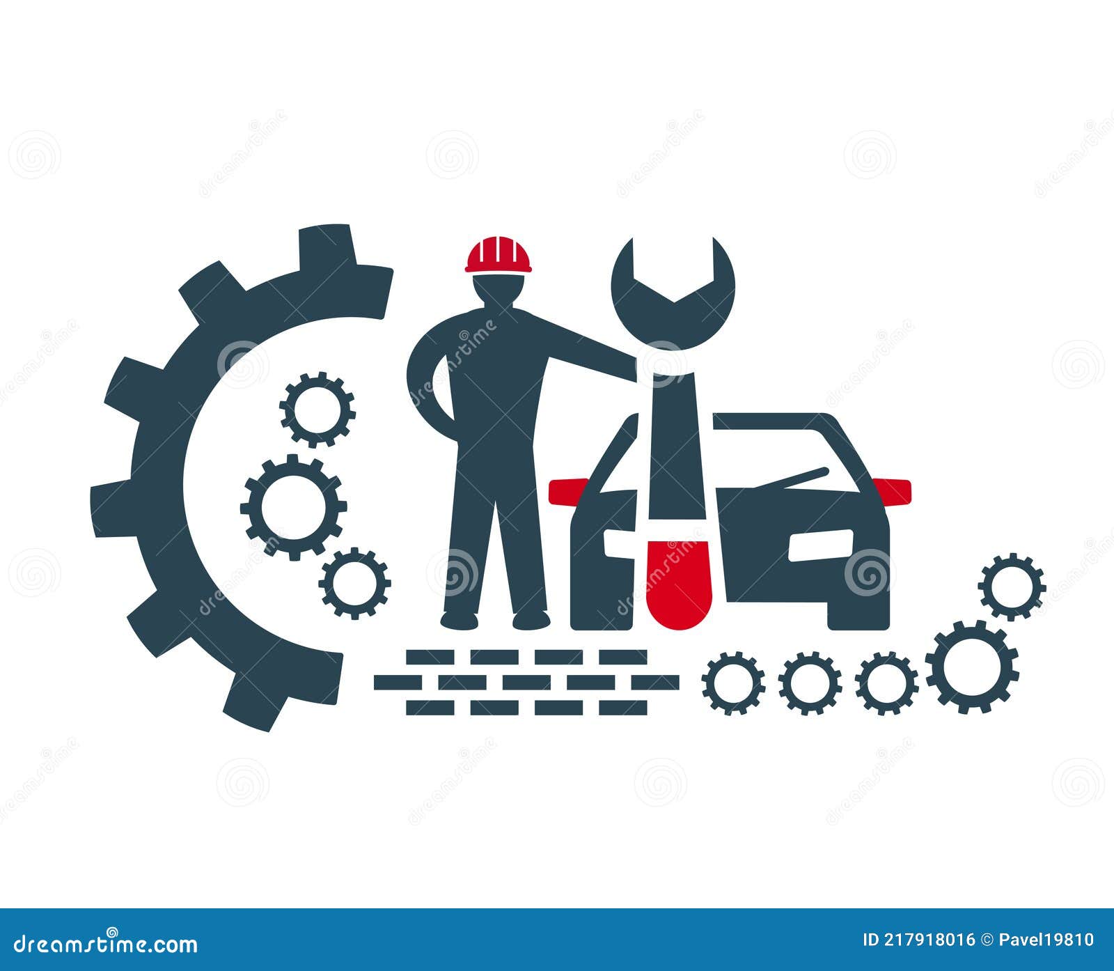 Vector Icons, Logos for Car Repair and Maintenance and Other Repair ...