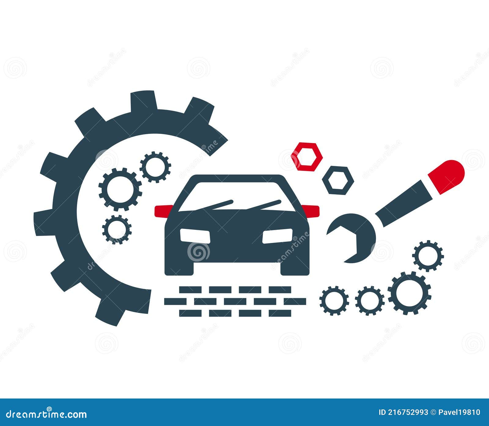 Vector Icons, Logos for Car Repair and Maintenance and Other Repair ...