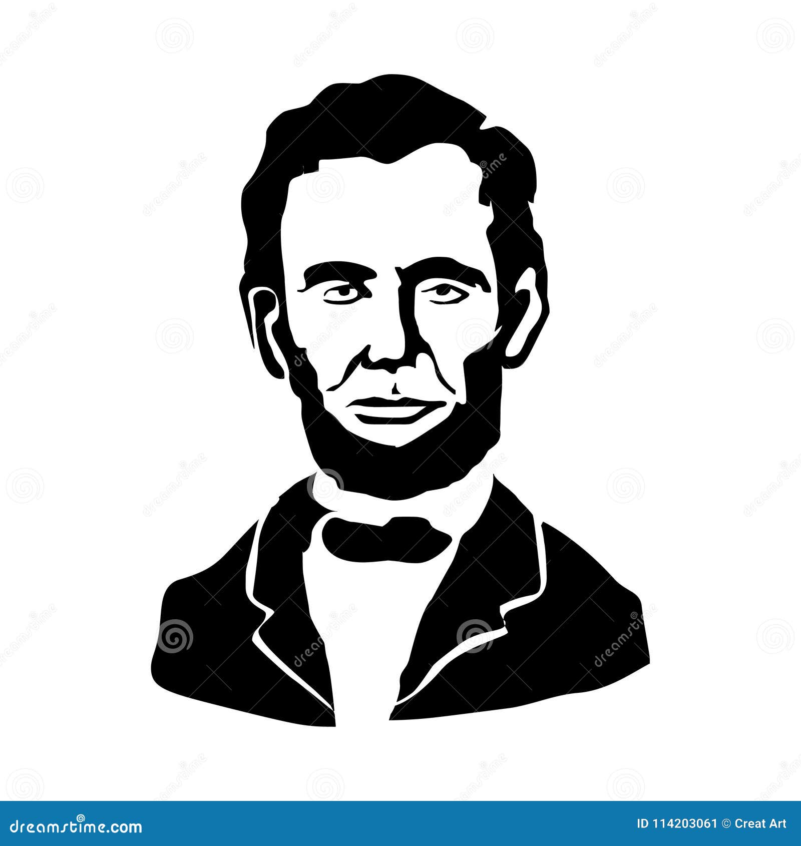 Dibujo abraham lincoln