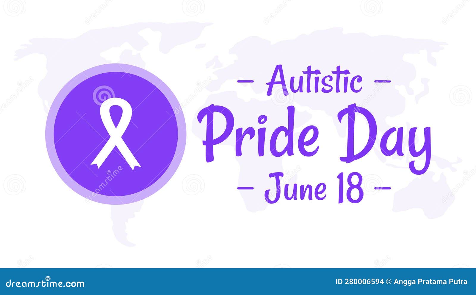 Vector Illustration of Autistic Pride Day in Flat Design Stock ...