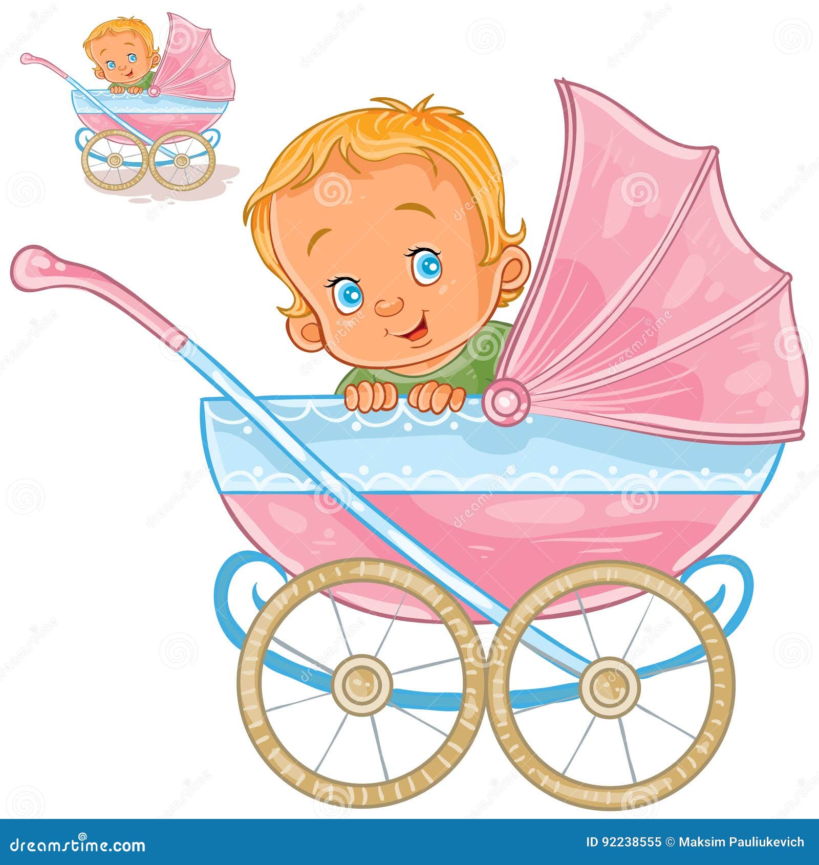 childcare vector pram