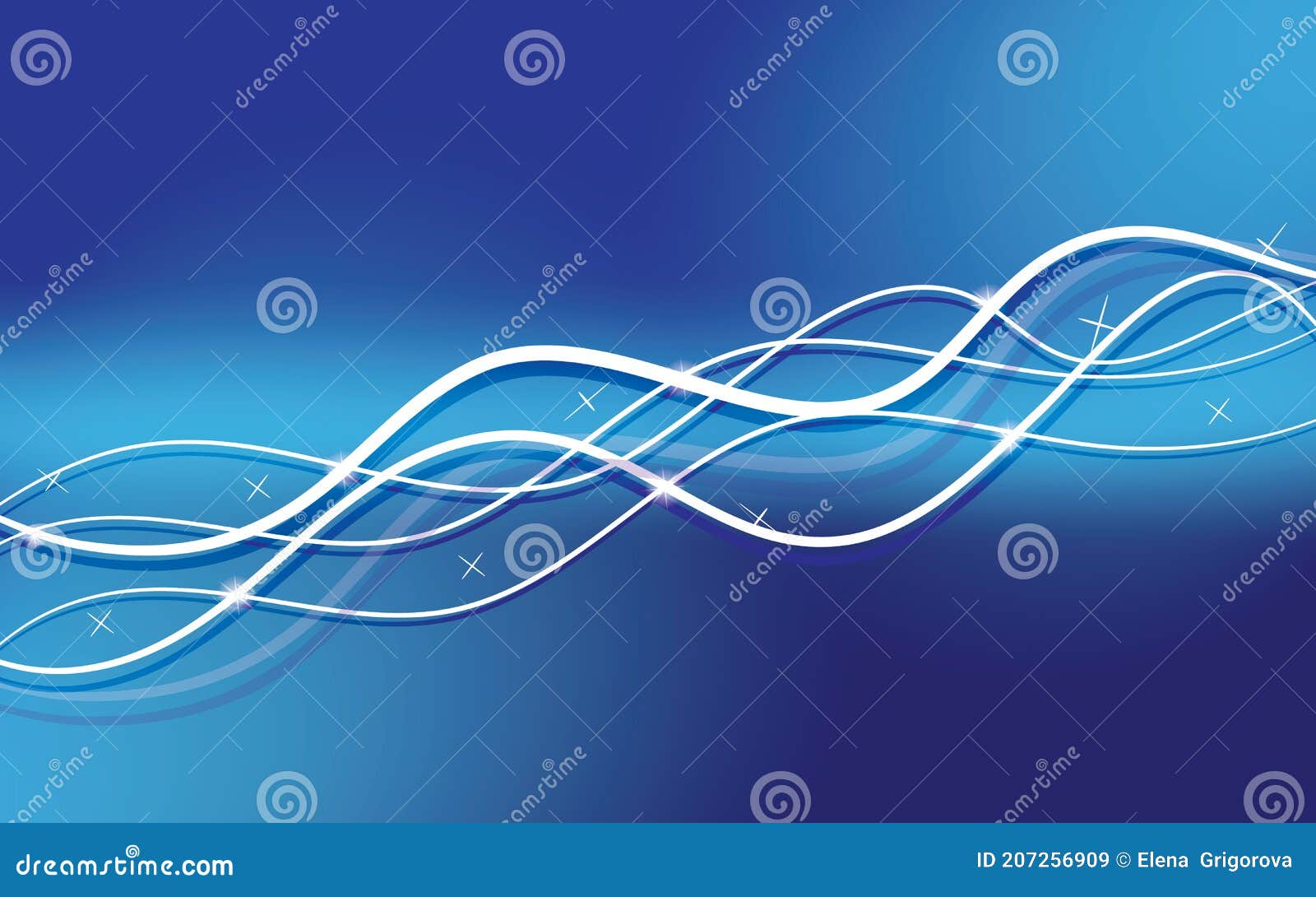 Vector Illustration of the Background. Abstract Background in Blue