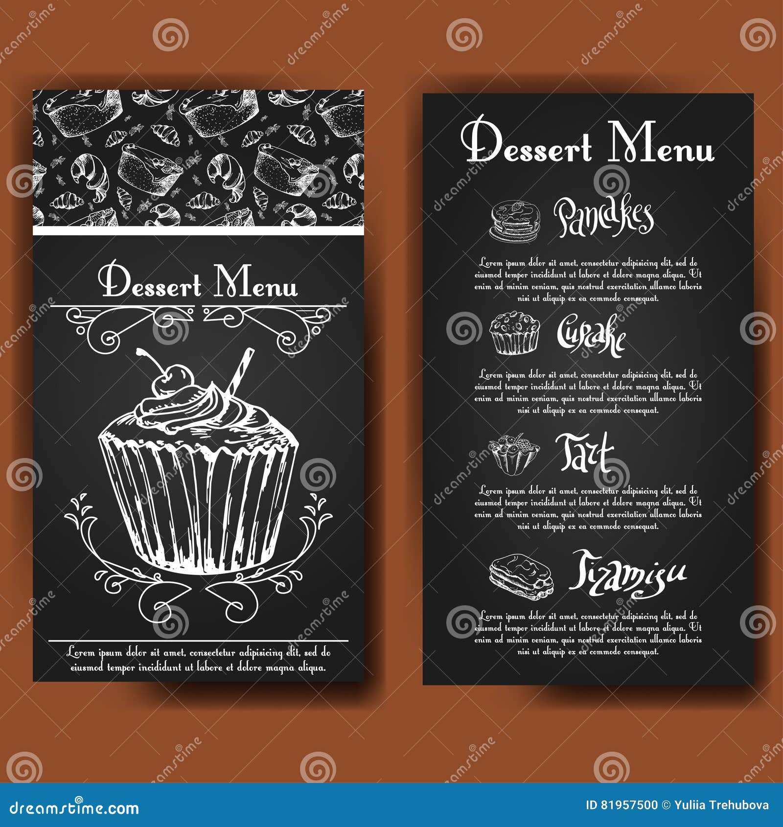 vector illustration. bakery design. beautiful card with