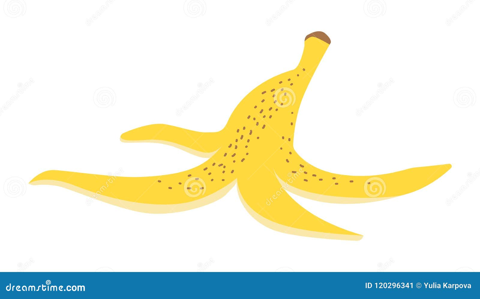 Banana peel cartoon stock vector. Illustration of fresh - 142654942