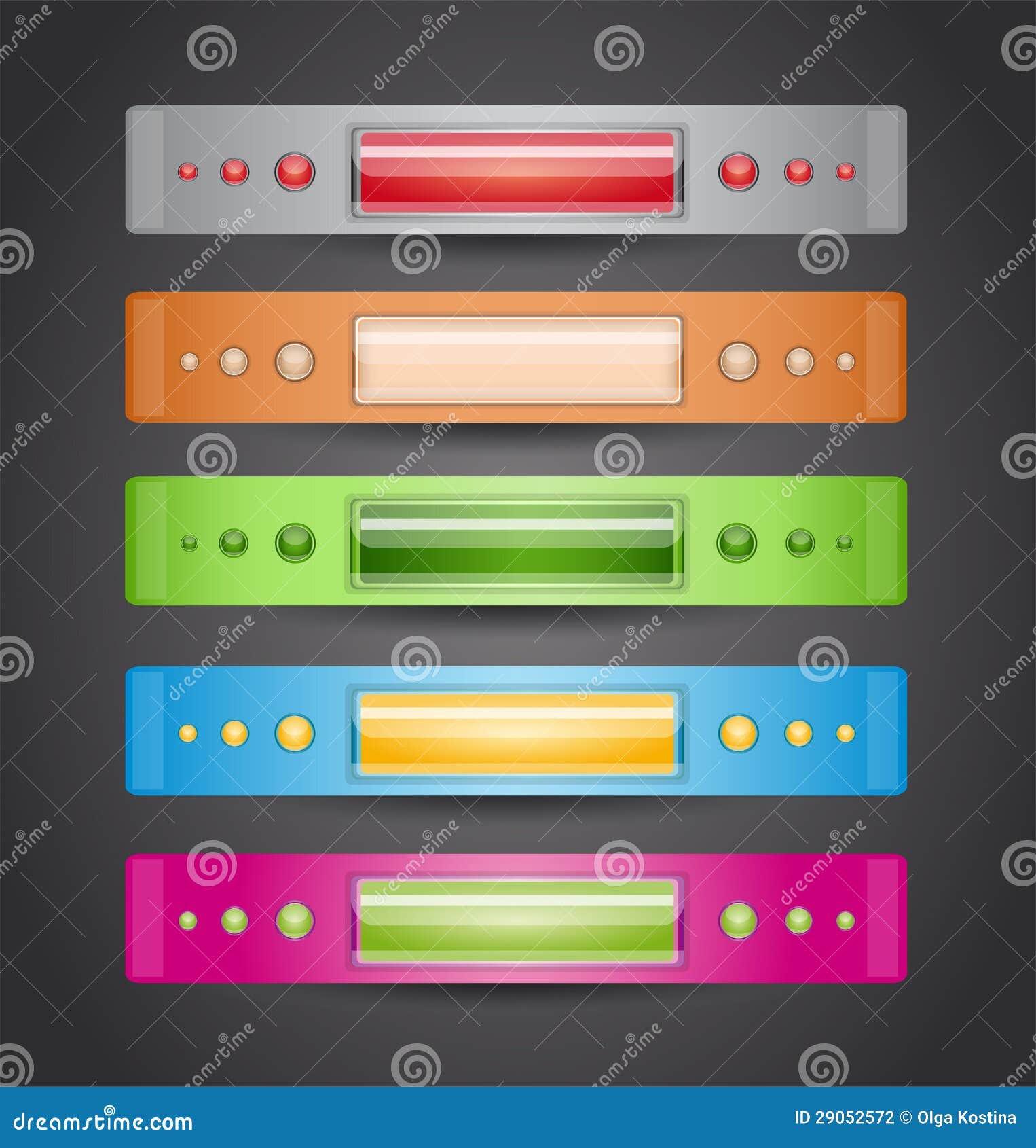 Vector Illustration With Banners. Stock Vector - Illustration of