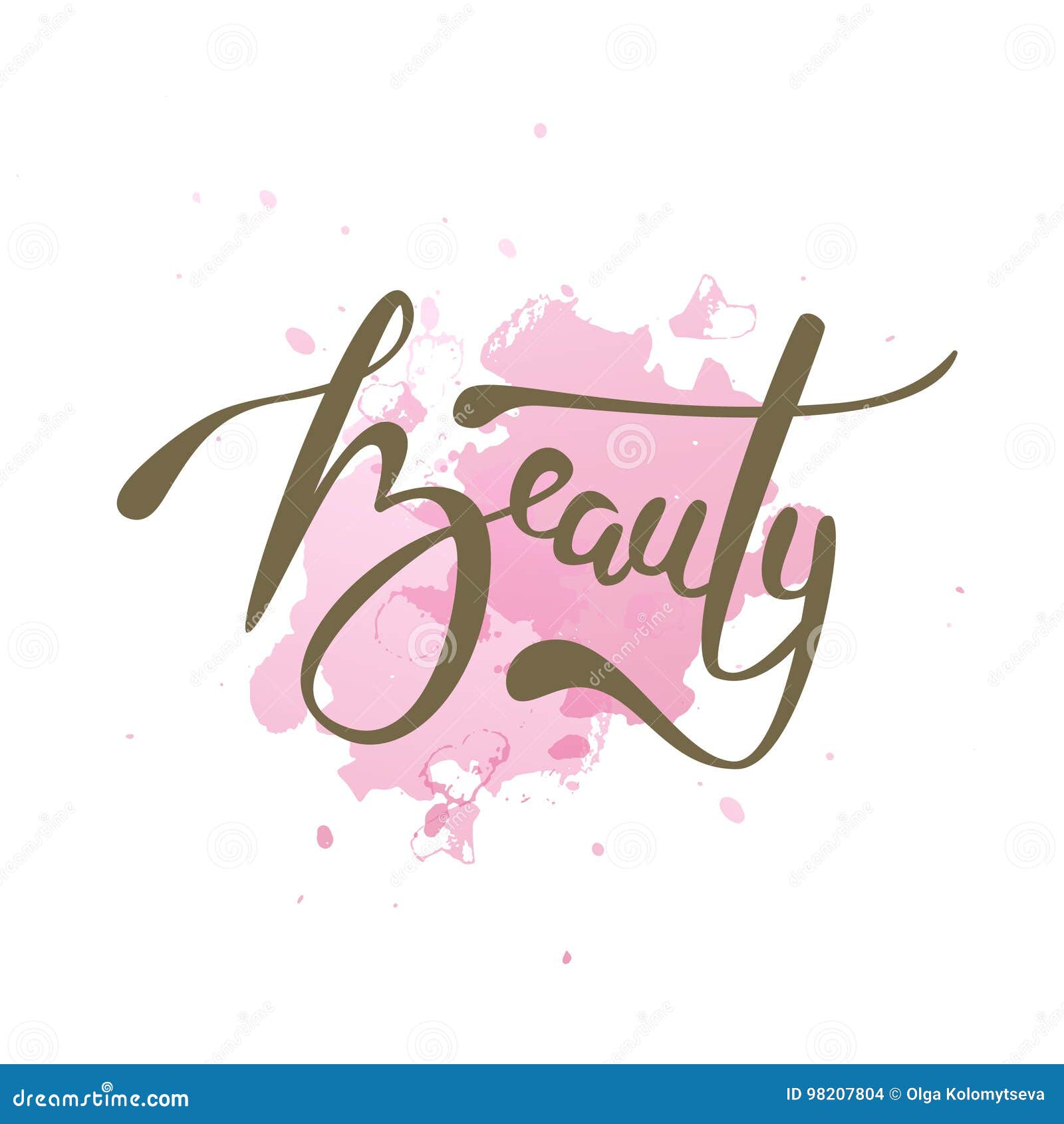 Vector Illustration of Beauty Text for Shop Logotype. Stock Vector