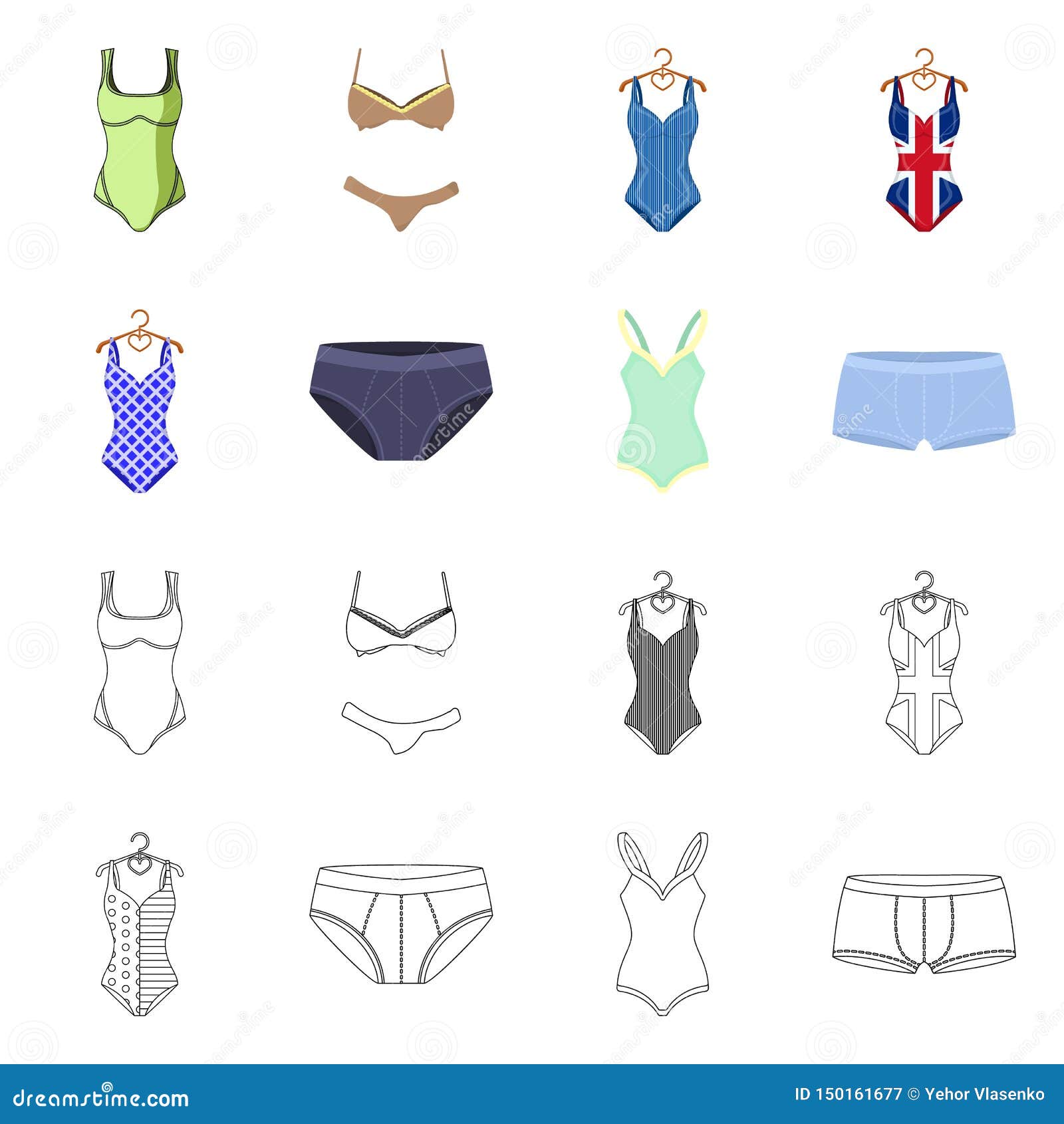 Vector Design of Bikini and Fashion Logo. Collection of Bikini and ...