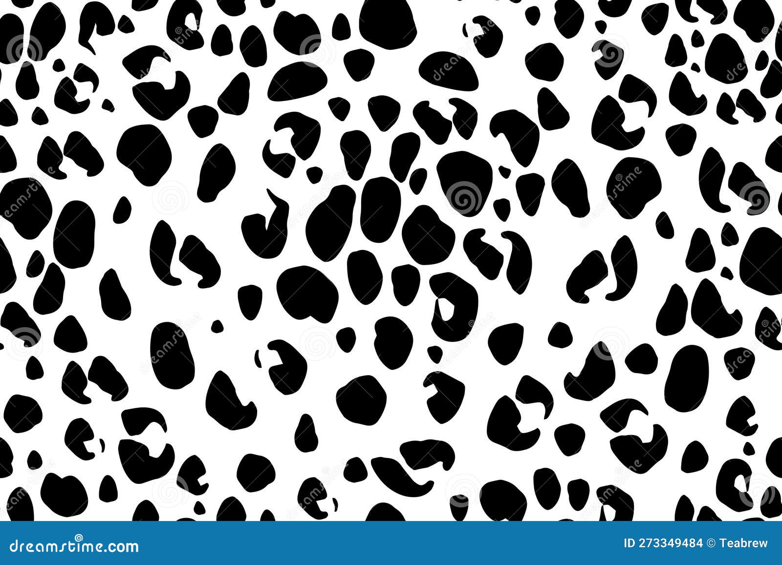 Wild Cat Fur Texture. Seamless Pattern Stock Vector Illustration of