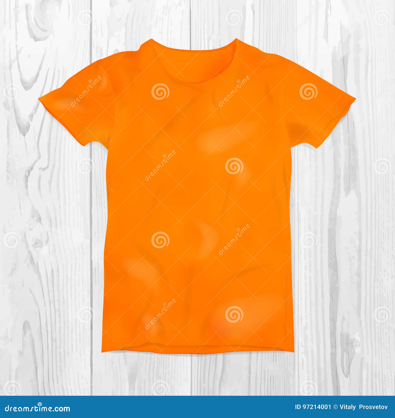 Vector Illustration of Blank Tshirt Template Stock Illustration