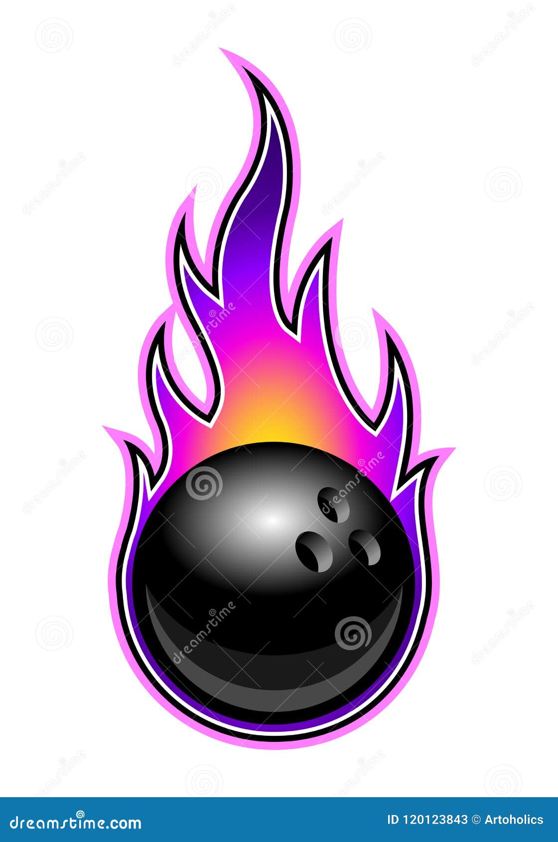 Bowling Ball Eagle Claw Talons Ripping Background Vector Illustration ...