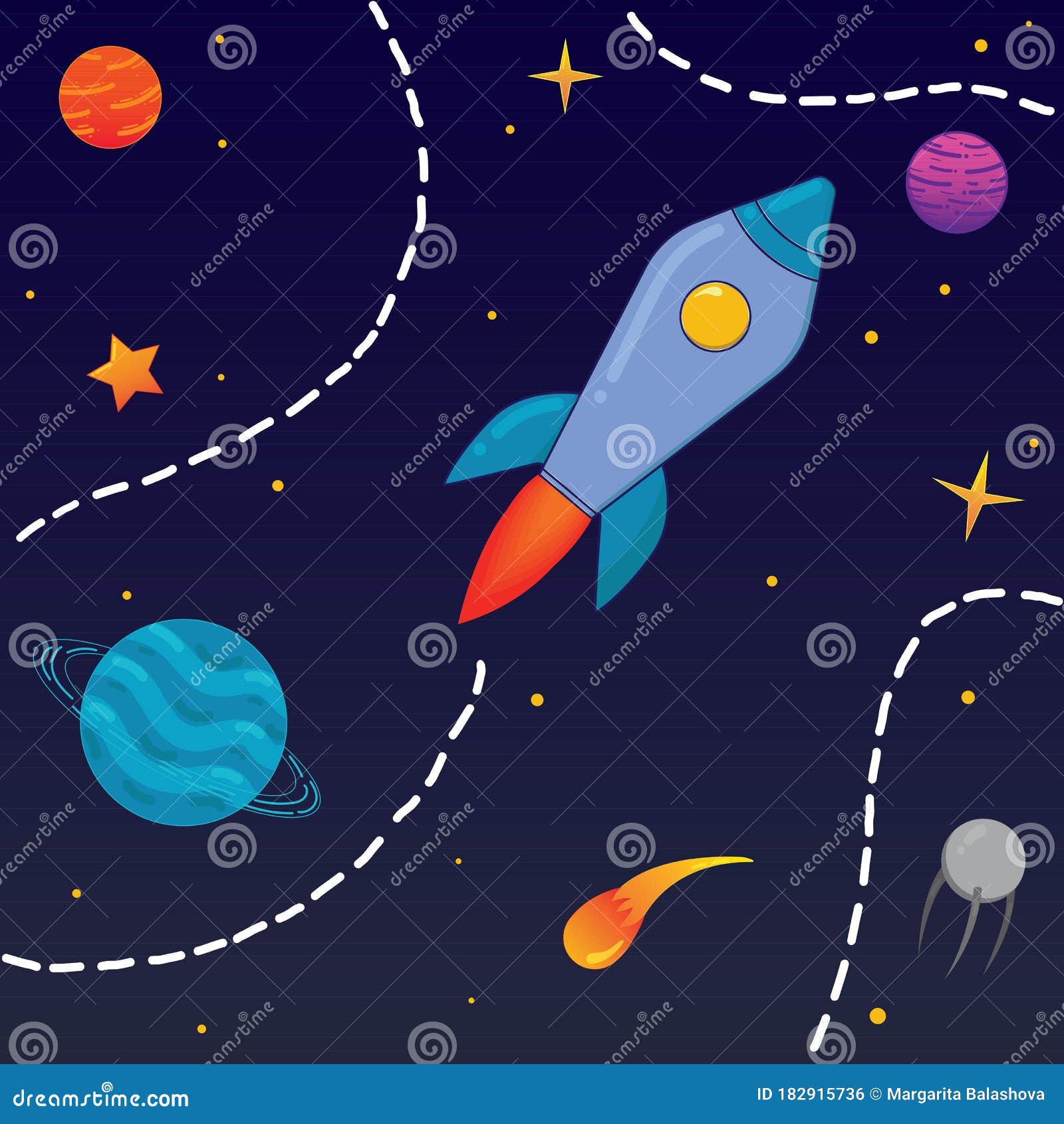 Vector Illustration for a Boy, Rocket in Space, Stars and Planets, Cute Cartoon Stock Vector - Illustration of mars, astrology: 182915736 Vector Illustration for a Boy, Rocket in Space, Stars and Planets, Cute Cartoon Stock Vector - Illustration of mars, astrology: 182915736