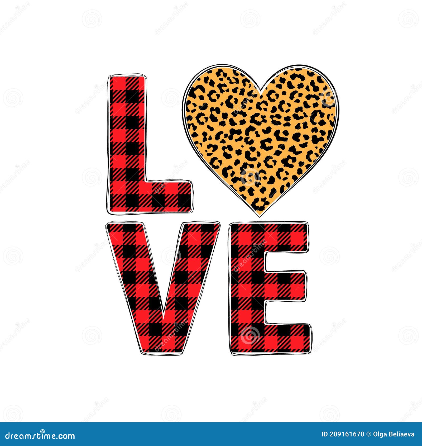 Leopard Heart Illustrations & Vectors