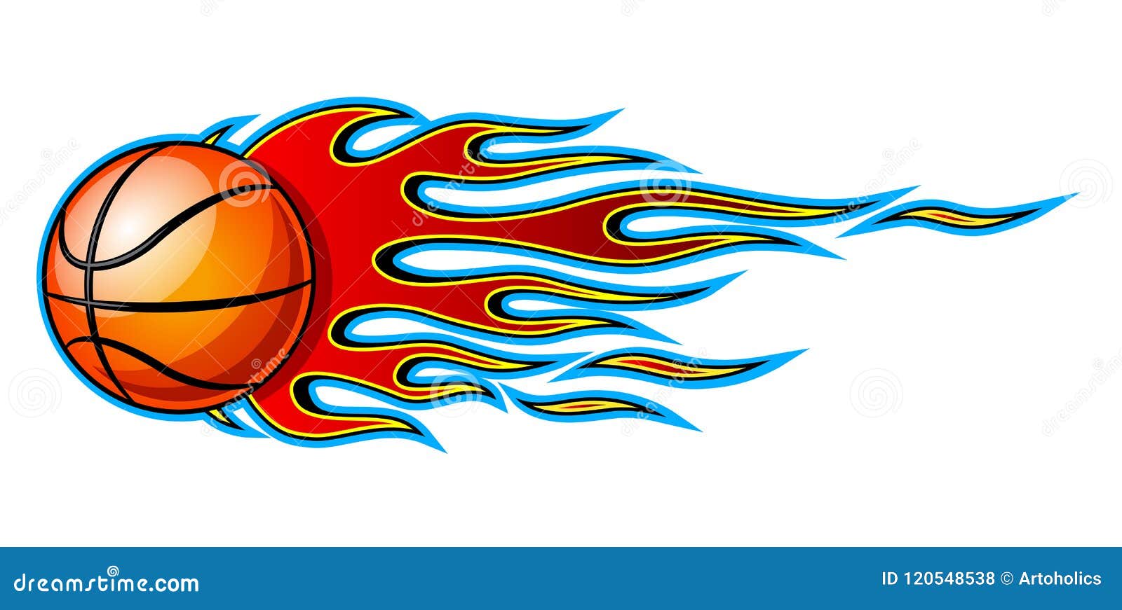 Flame Basketball Fire Game Team Bal Vinyl Sticker Decal Window Car Van Bike 2138