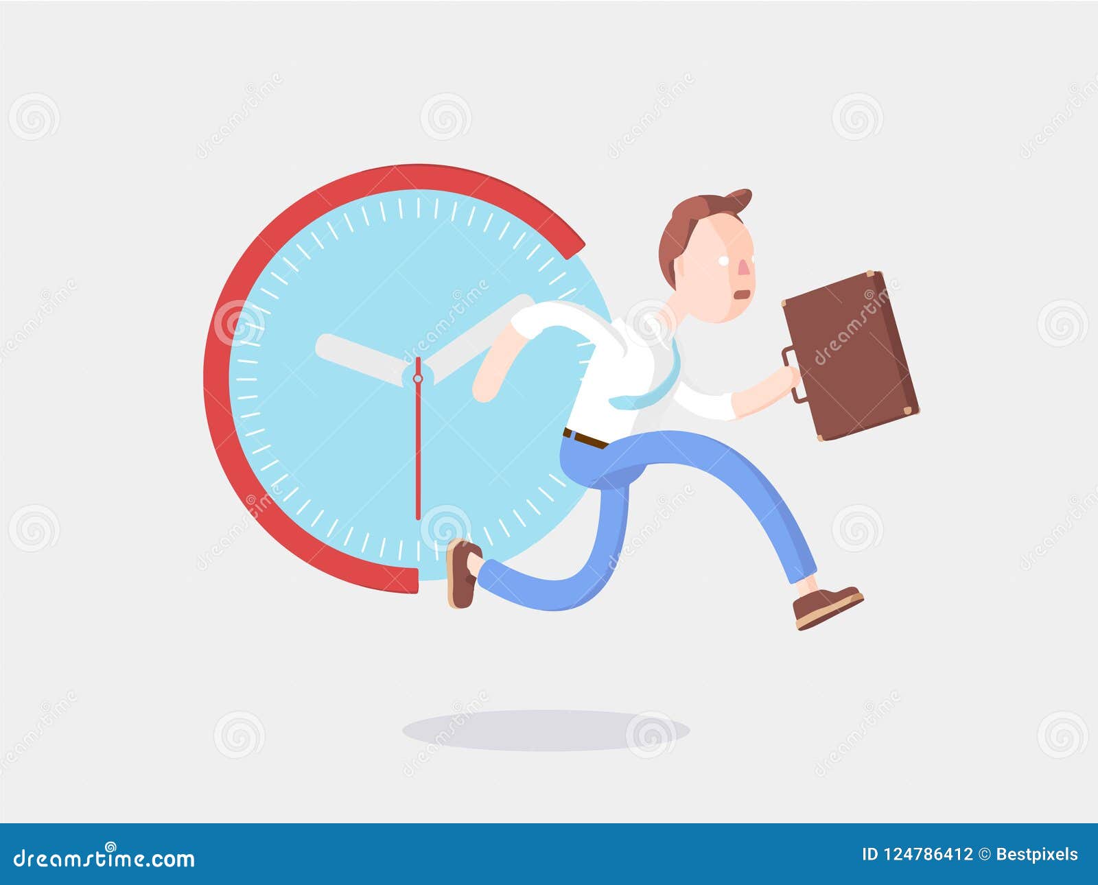  . businessman jimmy hurry rushes to time.