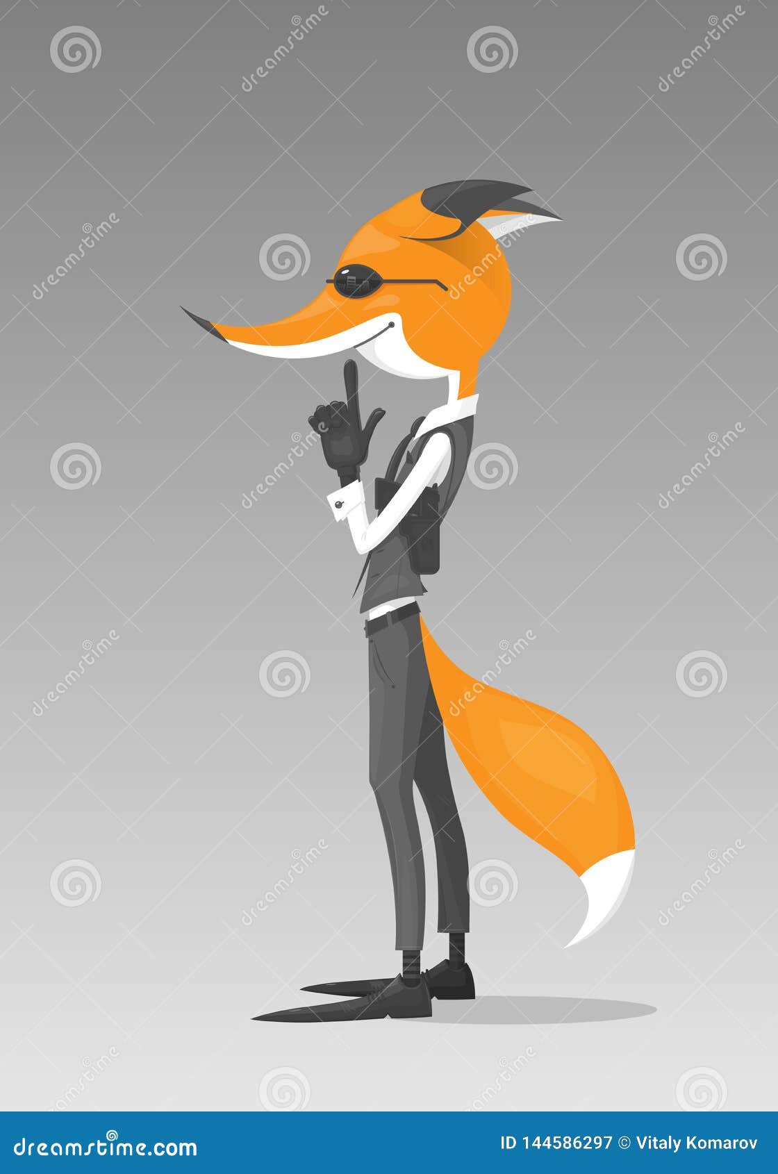 Vector Illustration of the Cartoon Fox is Isolated on a Grey Background Stock Vector - Illustration of insidious, character: 144586297 Vector Illustration of the Cartoon Fox is Isolated on a Grey Background Stock Vector - Illustration of insidious, character: 144586297