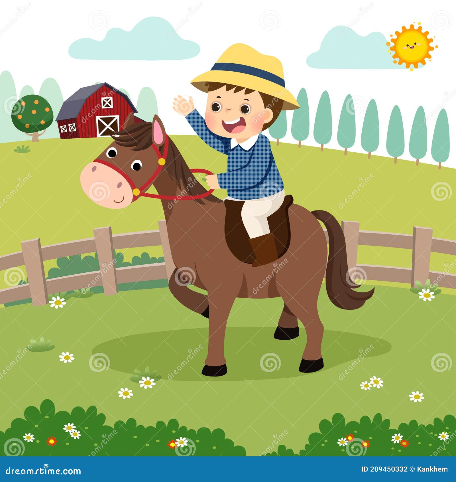 horse ranch clipart