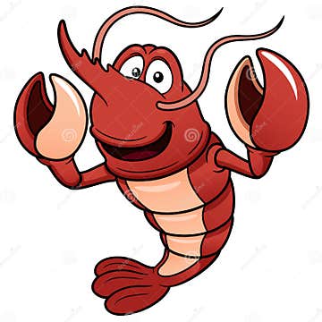 Cartoon shrimp stock vector. Illustration of kids, colorful - 29888514