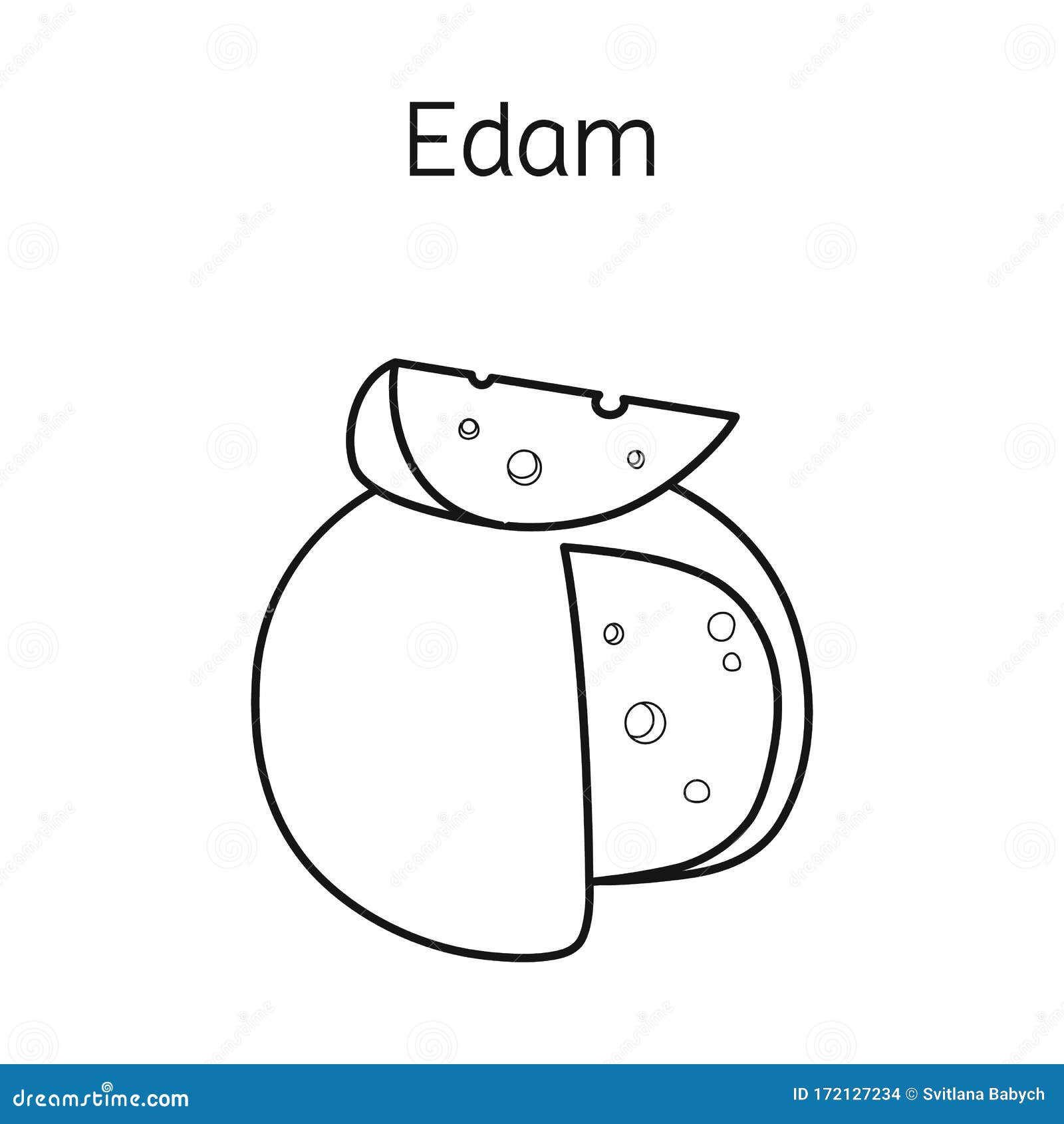   of cheese and edem logo. graphic of cheese and block stock  for web.