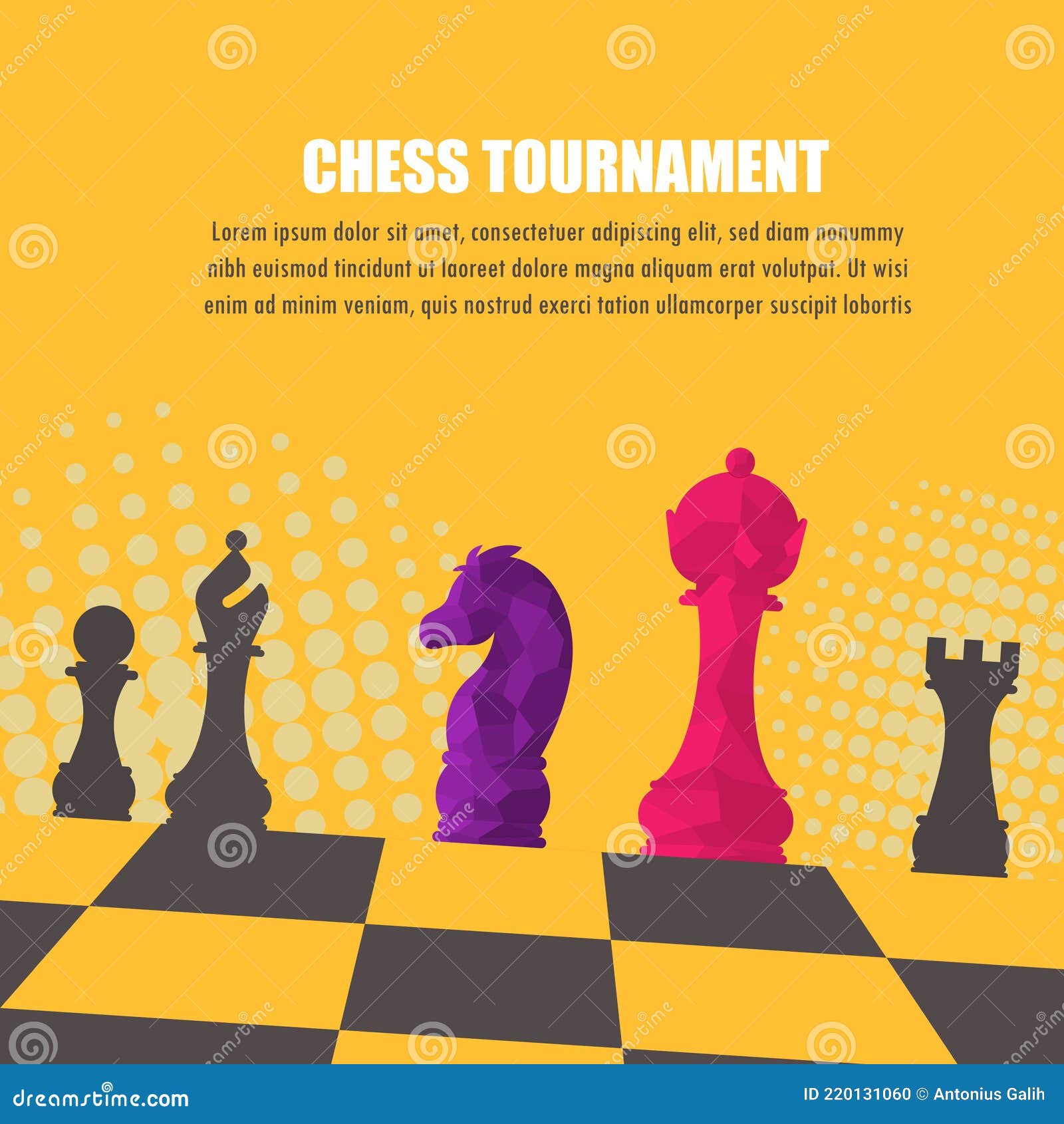 Chess Online Game Half Page Ads Design Templates