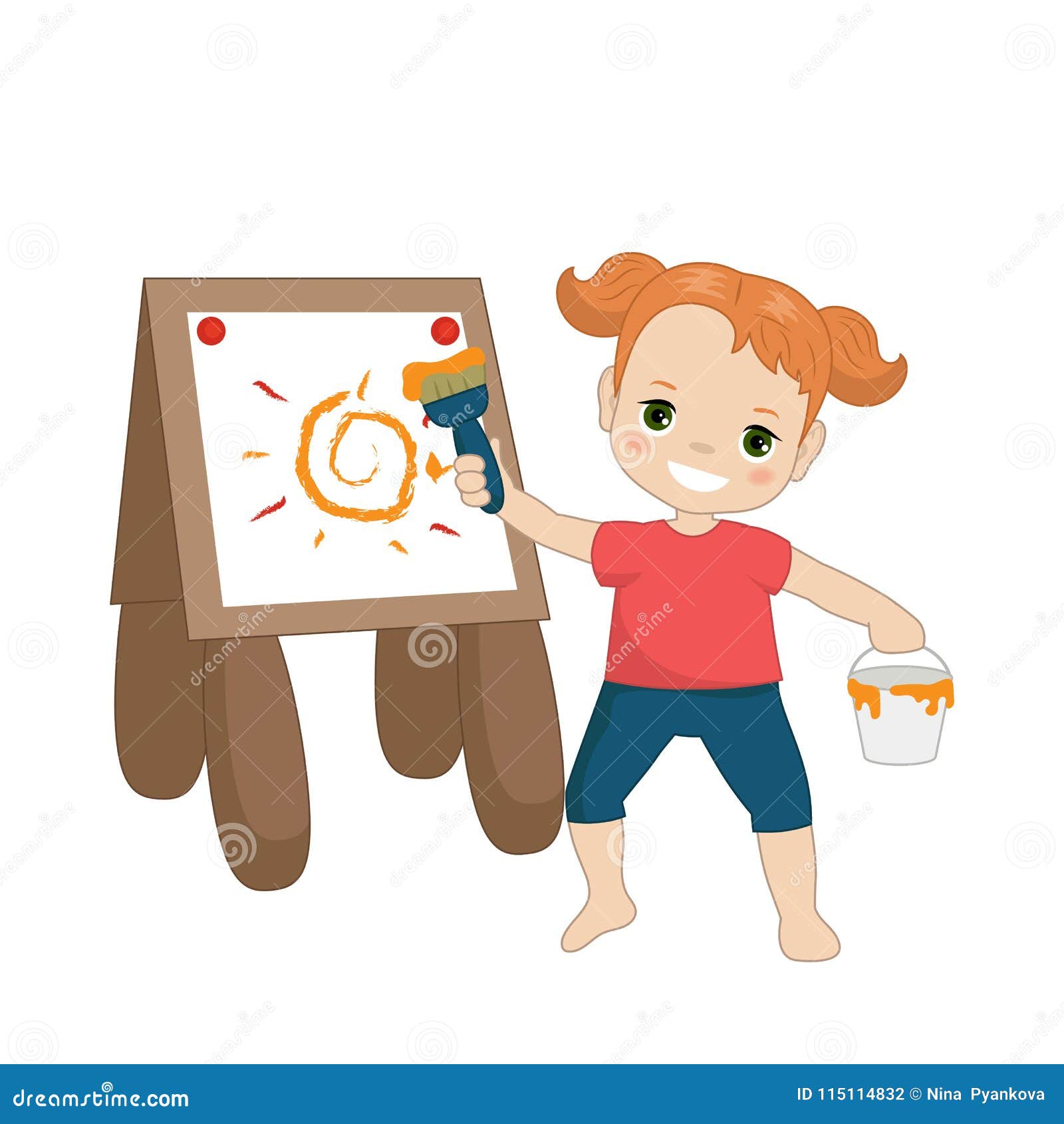 Concept of drawing stock vector. Illustration of activity - 115114832