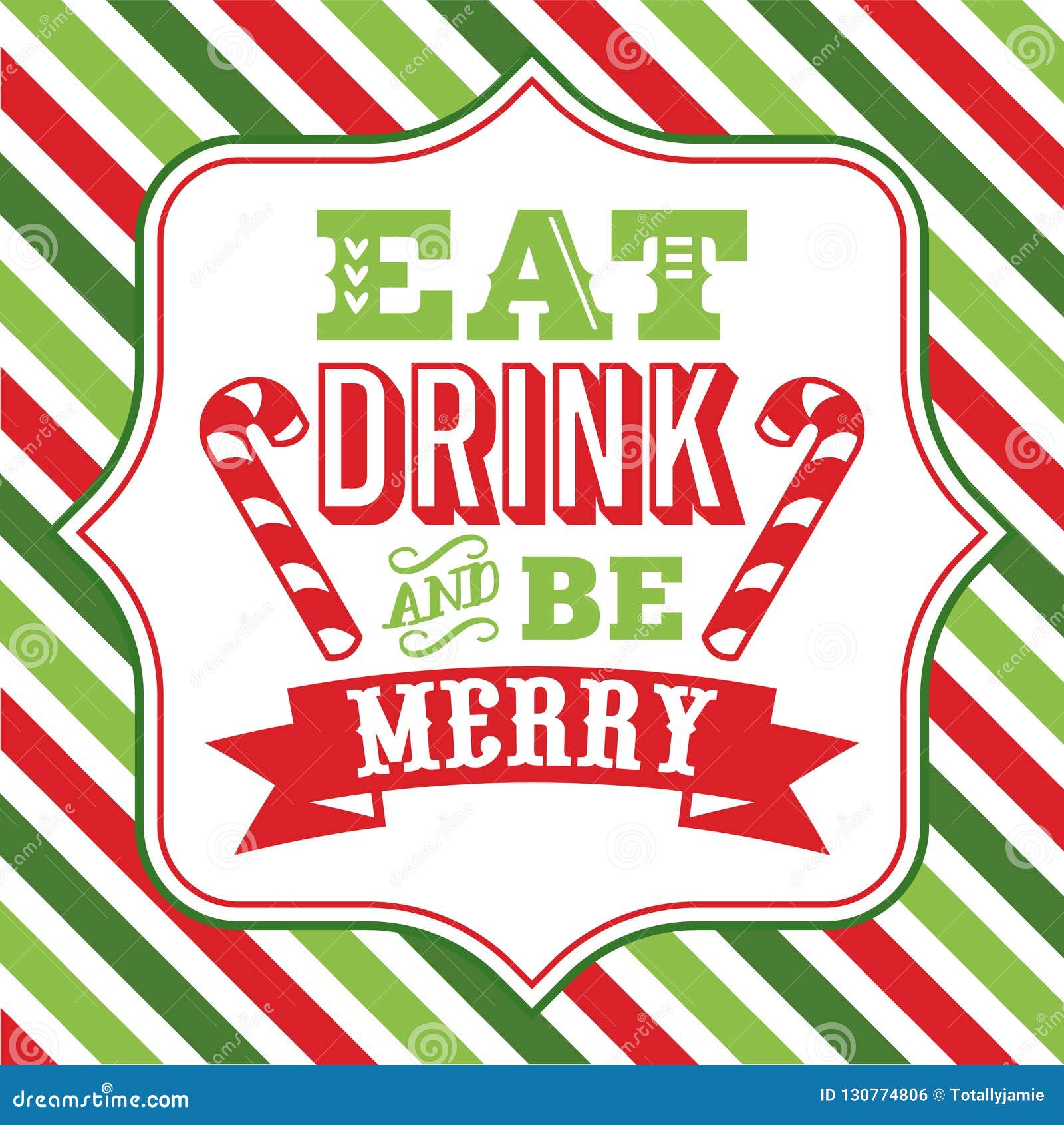 Eat Drink And Be Merry Christmas Vector file 10352650 Vector Art