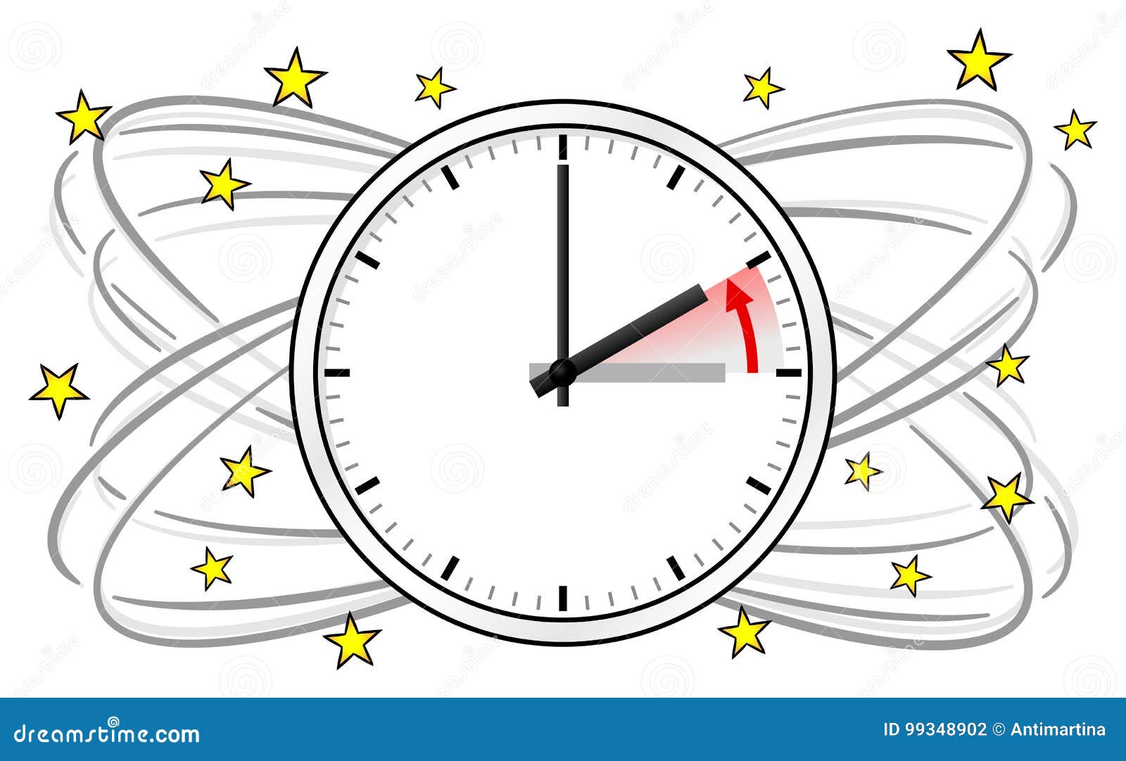 Time Change To Standard Time Stock Vector Illustration of local