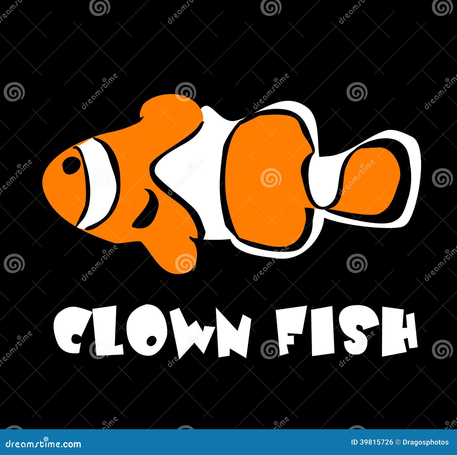 clown fish logo pop