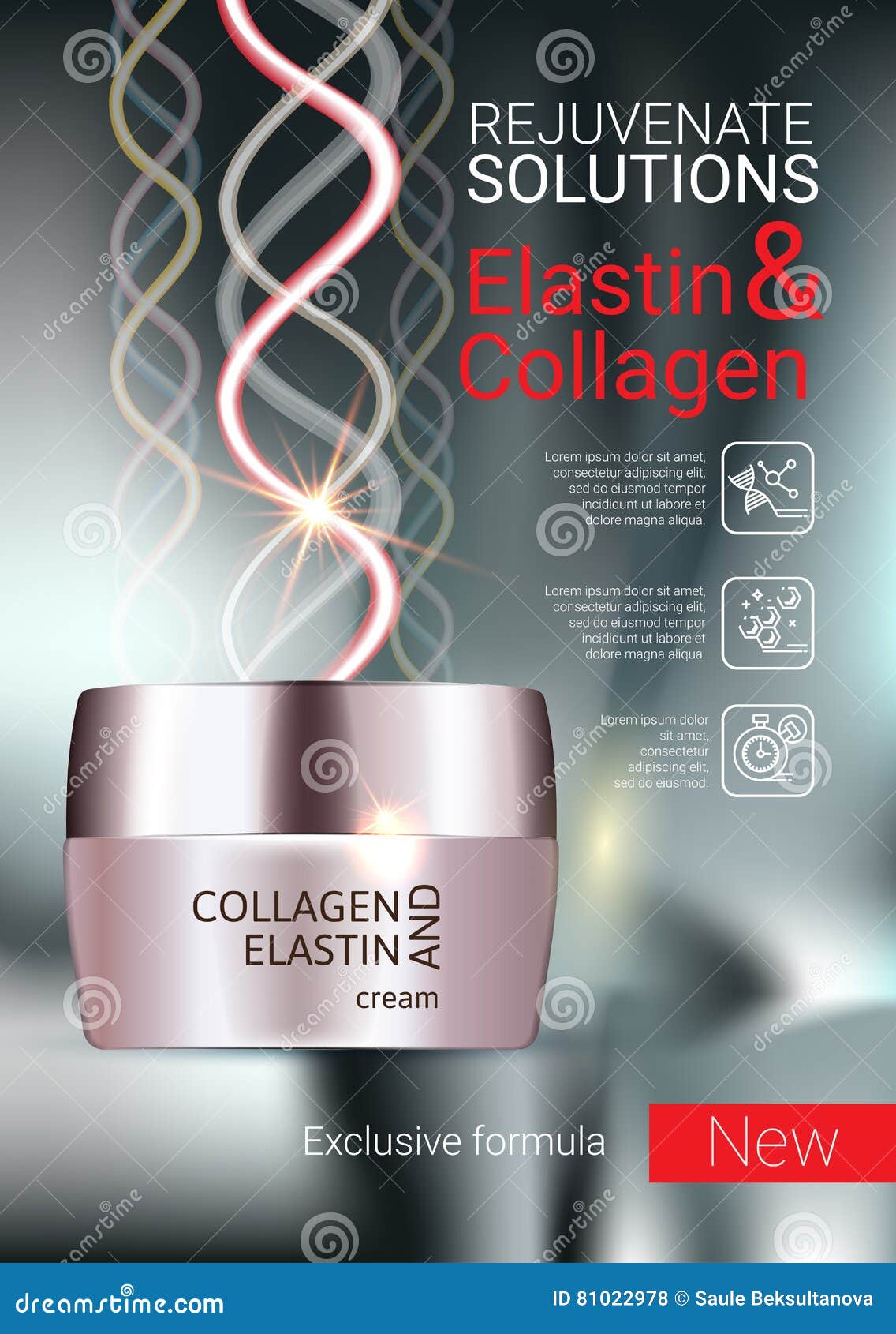   with collagen and elastin cream